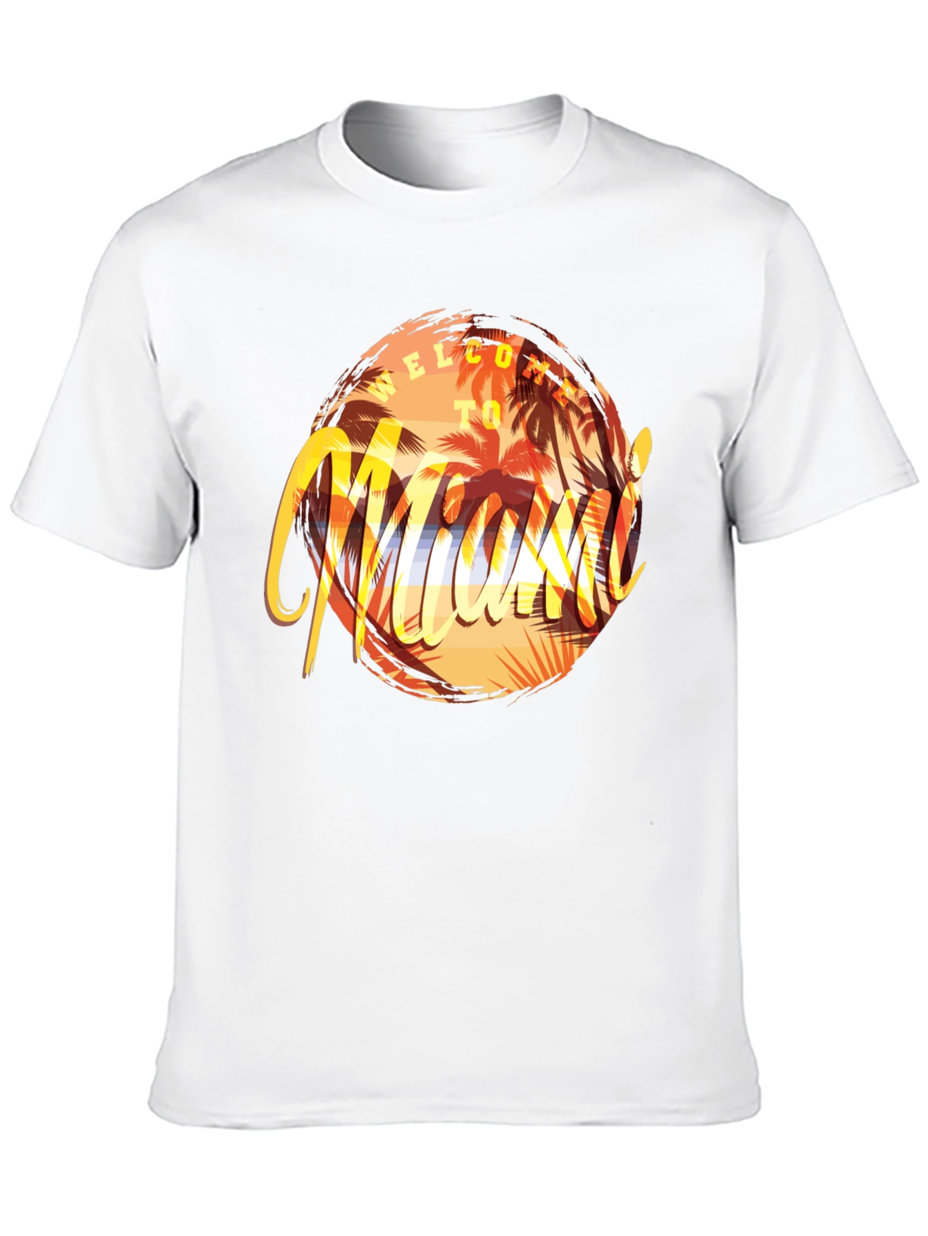 Welcome to Miami T-Shirt - Graphic Print Tee