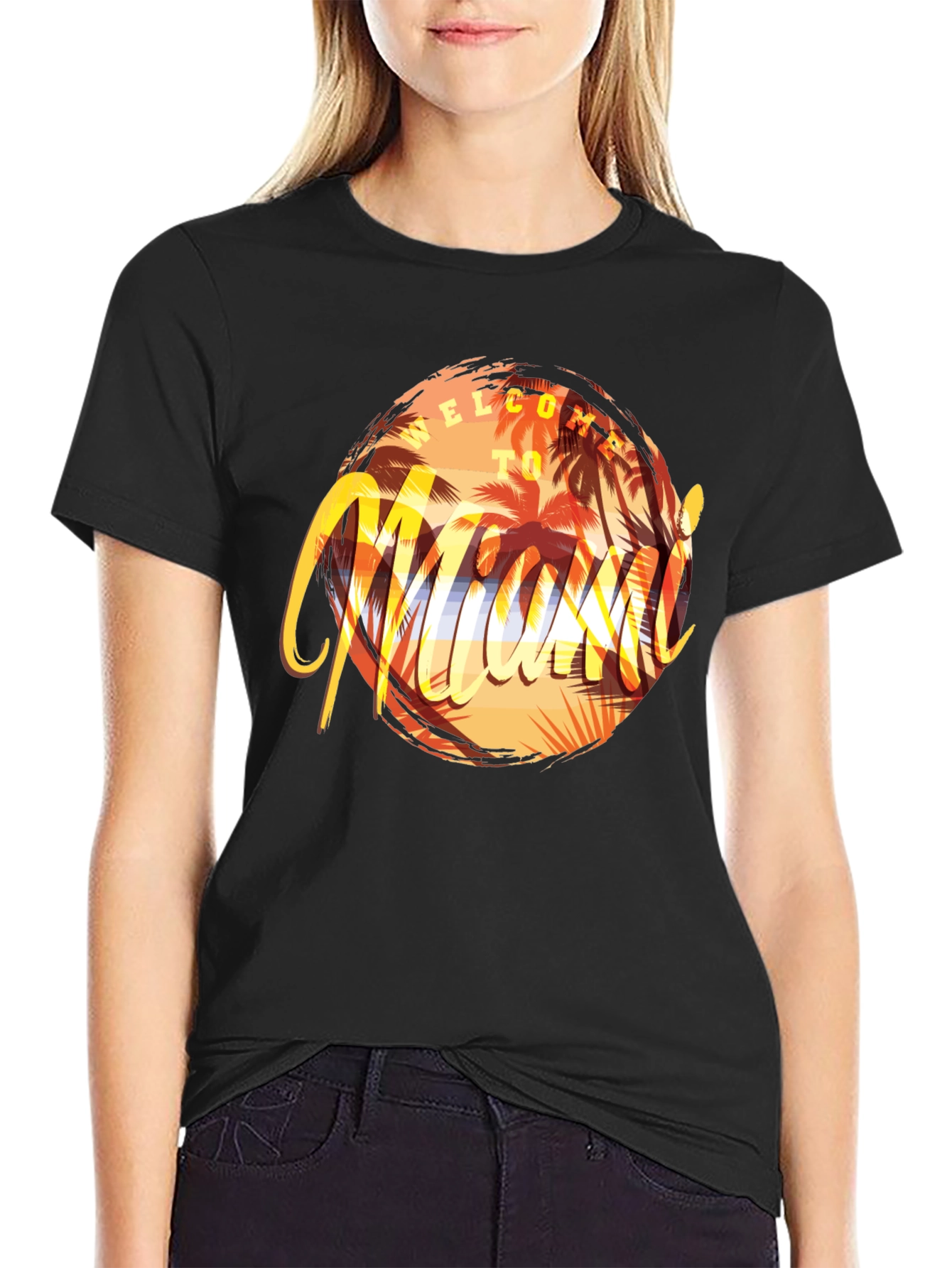 Welcome to Miami T-Shirt - Graphic Print Tee