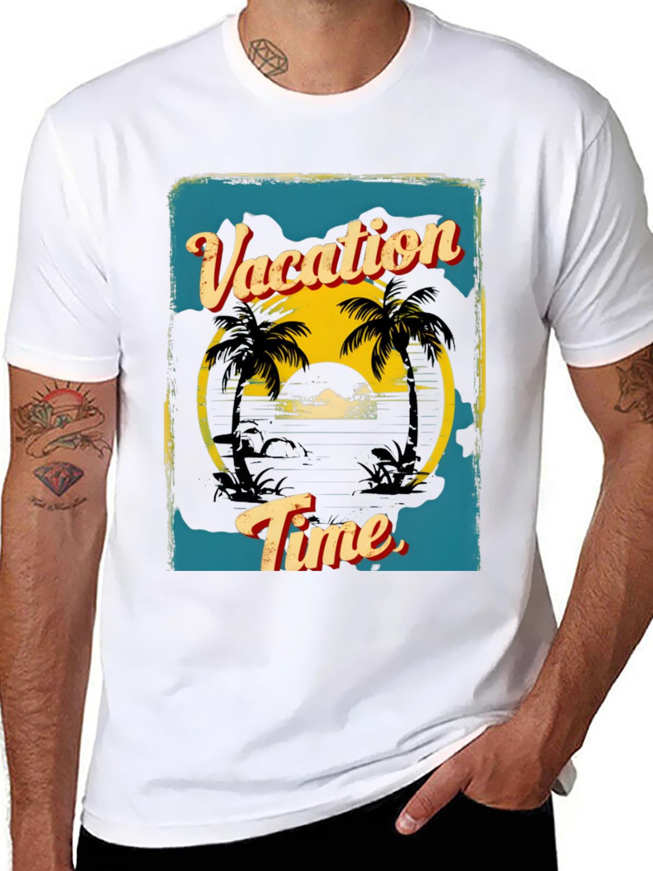 Vacation Time Graphic Tee - Island Vibes