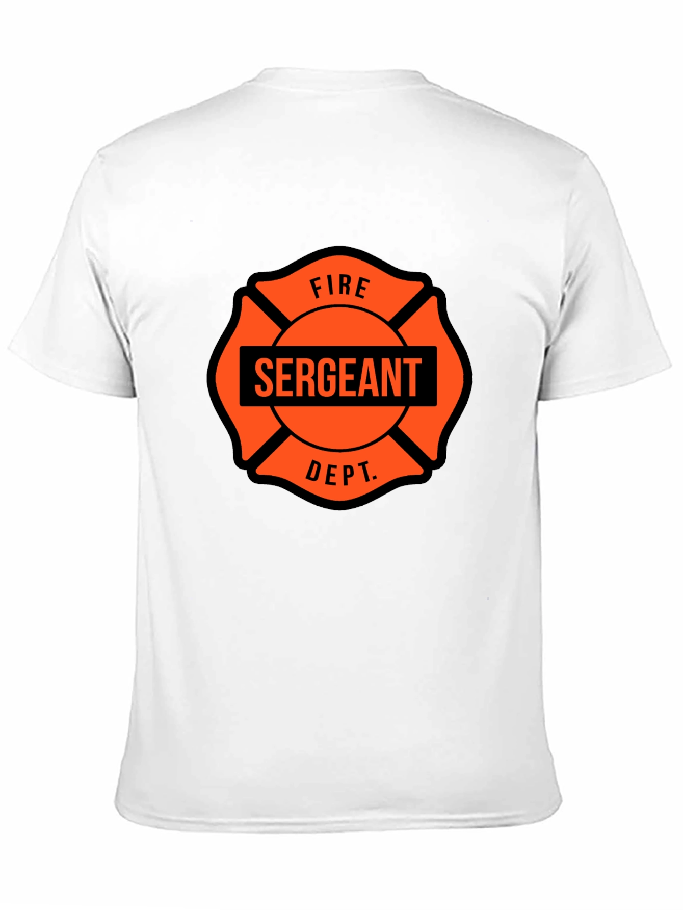 Fire Sergeant Maltese Cross Graphic T-Shirt