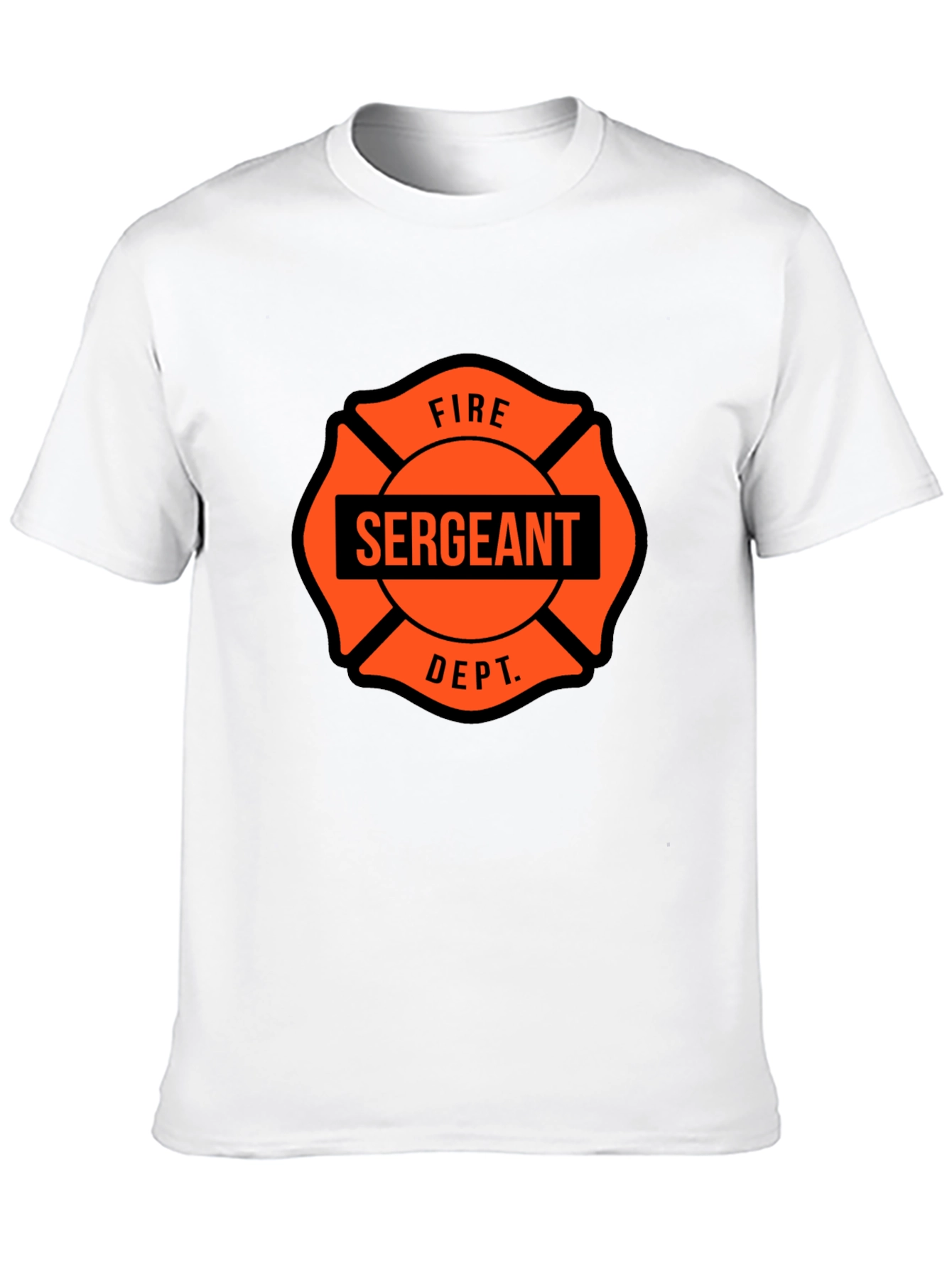 Fire Sergeant Maltese Cross Graphic T-Shirt