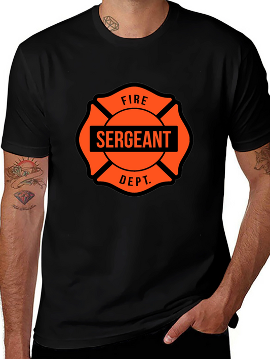 Fire Sergeant Maltese Cross Graphic T-Shirt