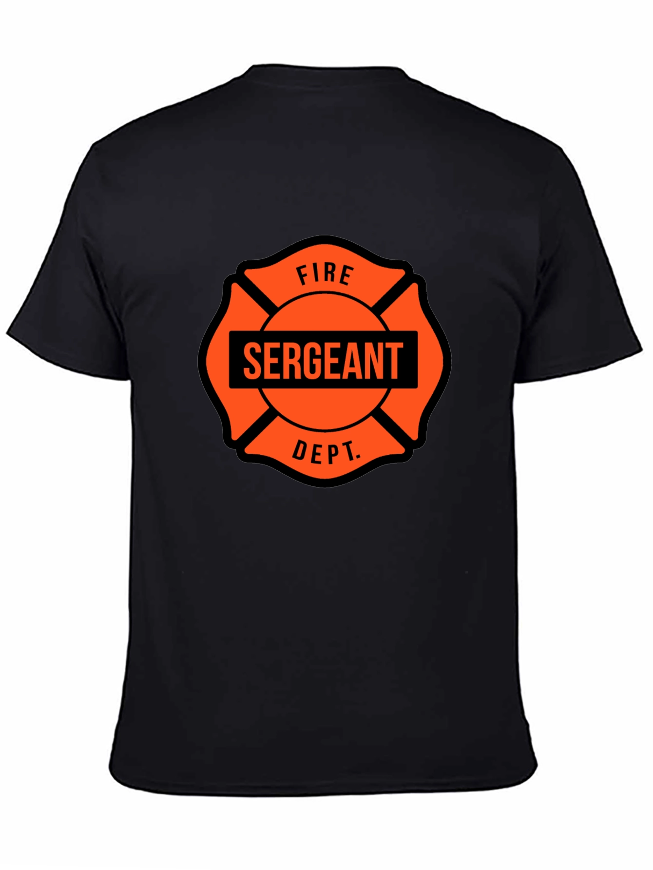 Fire Sergeant Maltese Cross Graphic T-Shirt