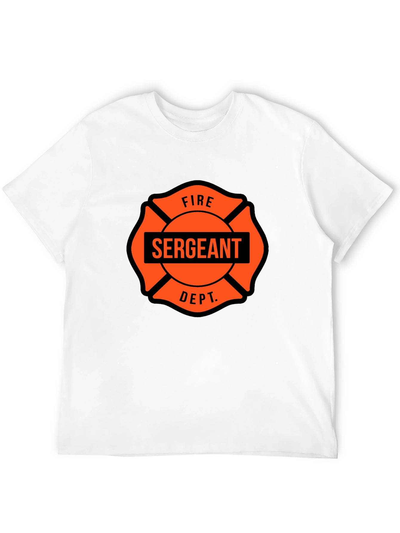 Fire Sergeant Maltese Cross Graphic T-Shirt
