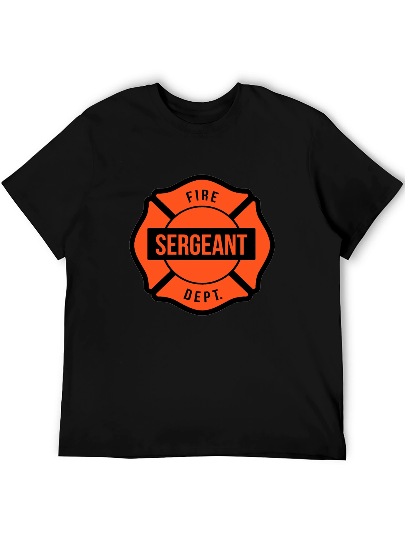 Fire Sergeant Maltese Cross Graphic T-Shirt