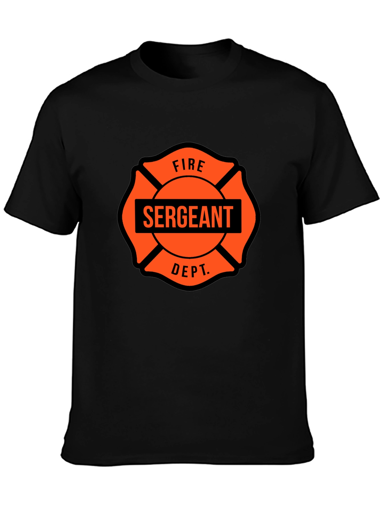 Fire Sergeant Maltese Cross Graphic T-Shirt