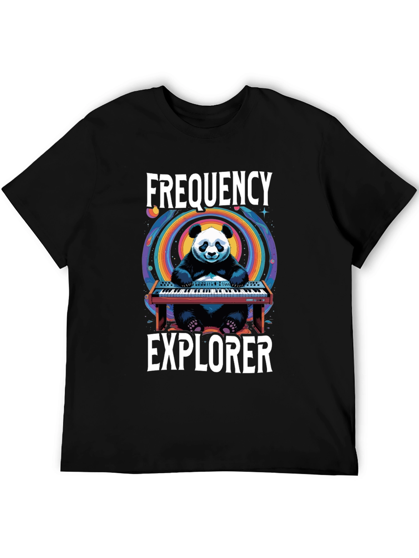 Frequency Explorer Panda T-Shirt - Music Lover Tee