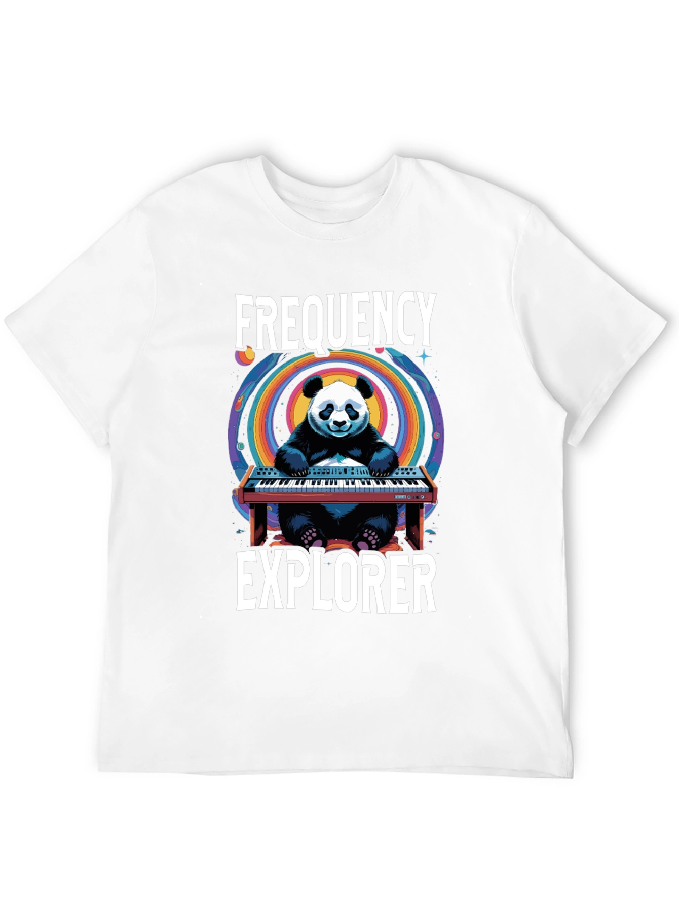 Frequency Explorer Panda T-Shirt - Music Lover Tee