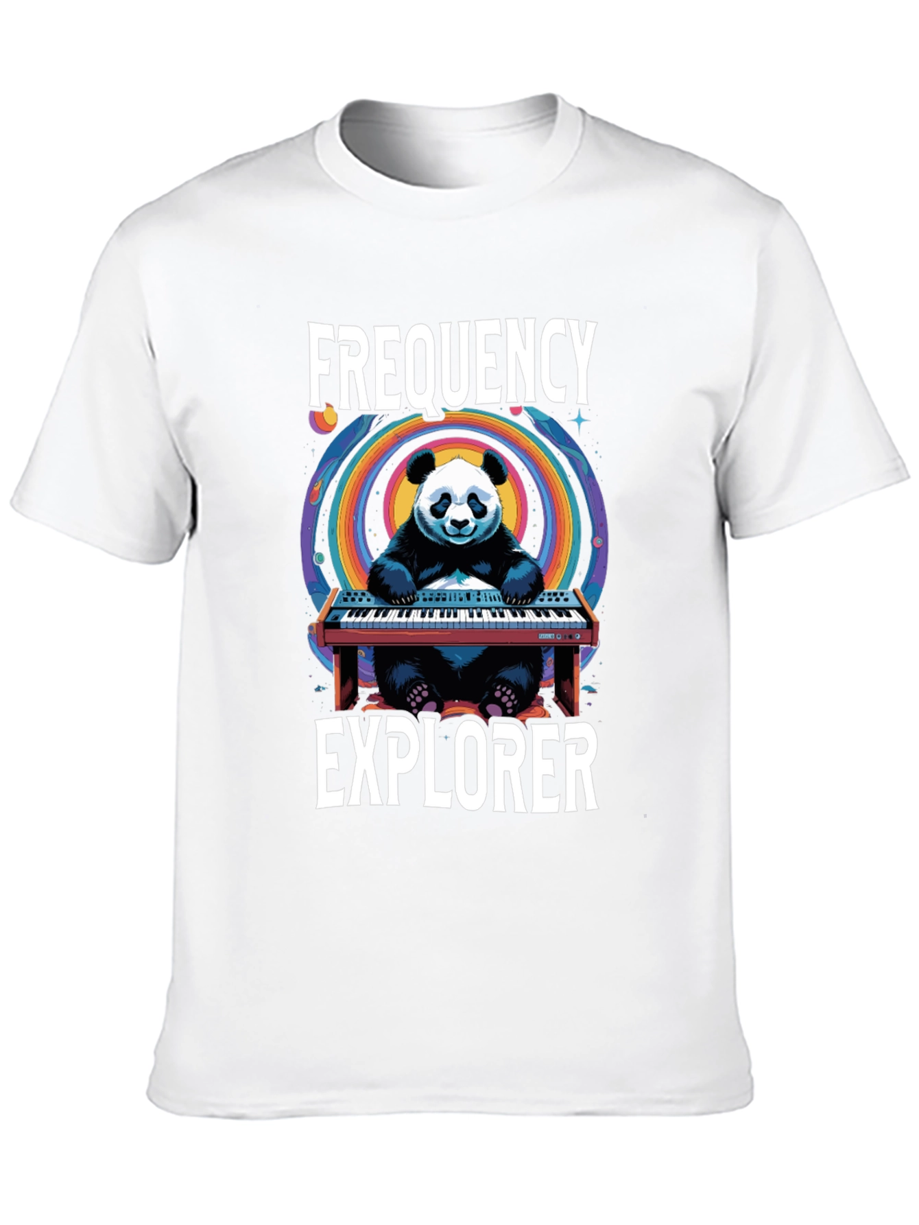 Frequency Explorer Panda T-Shirt - Music Lover Tee