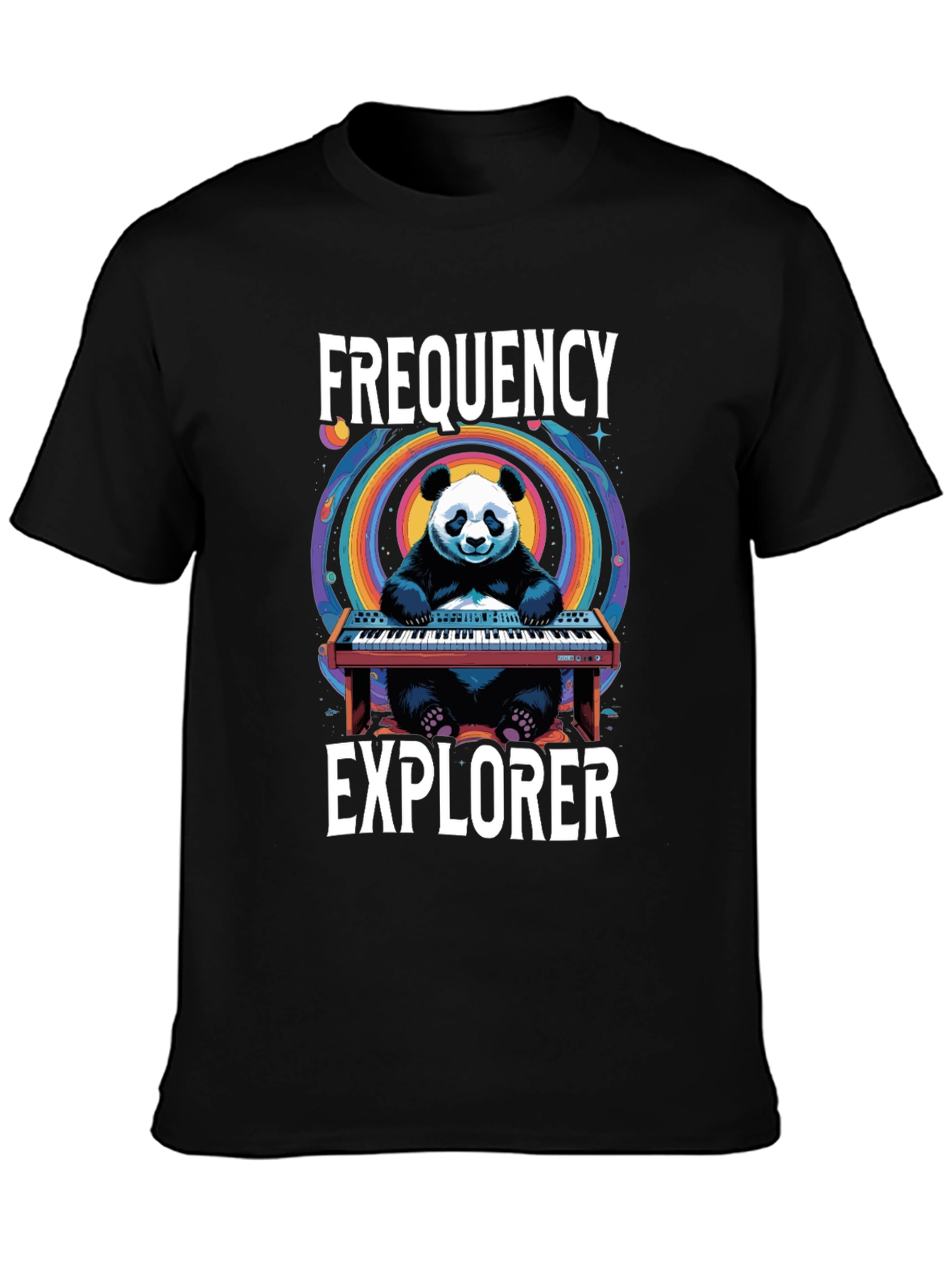 Frequency Explorer Panda T-Shirt - Music Lover Tee