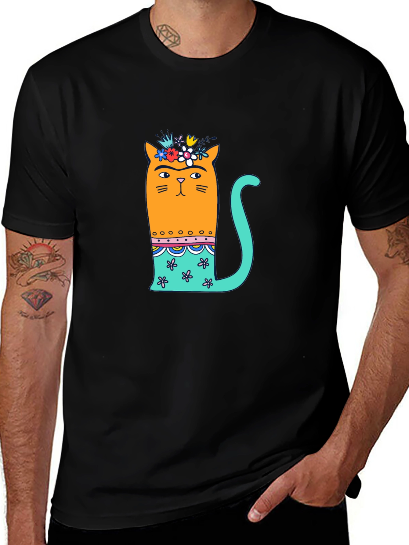 Frida Cat T-Shirt - Unique Graphic Tee
