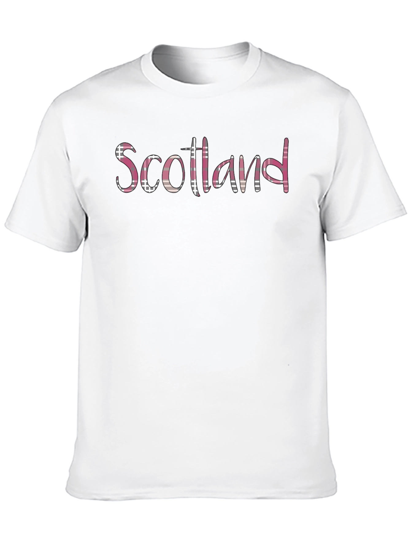 Scotland Plaid Print T-Shirt - Mens