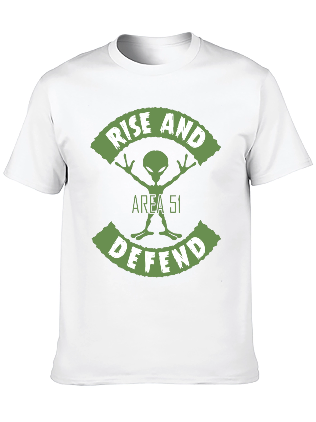 Area 51 Alien Graphic T-Shirt - Rise and Defend