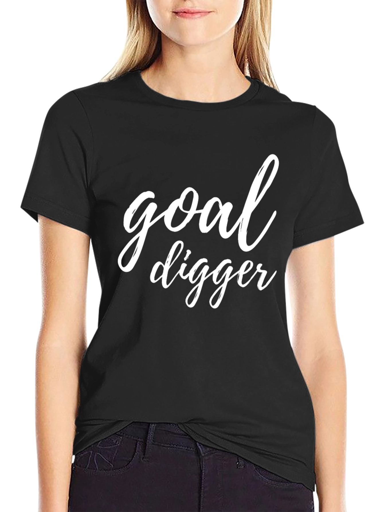 Goal Digger Black Graphic Tee
