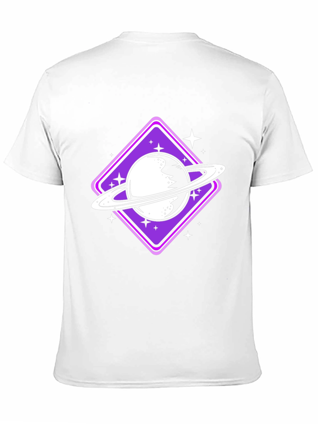 Saturn Graphic Tee - Black Cotton Blend