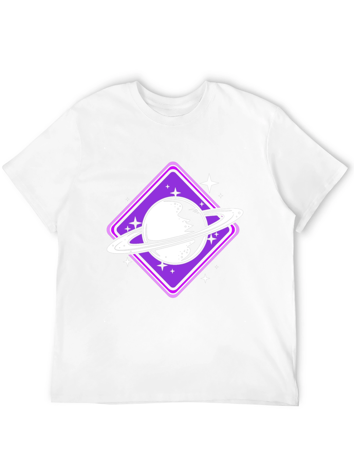 Saturn Graphic Tee - Black Cotton Blend