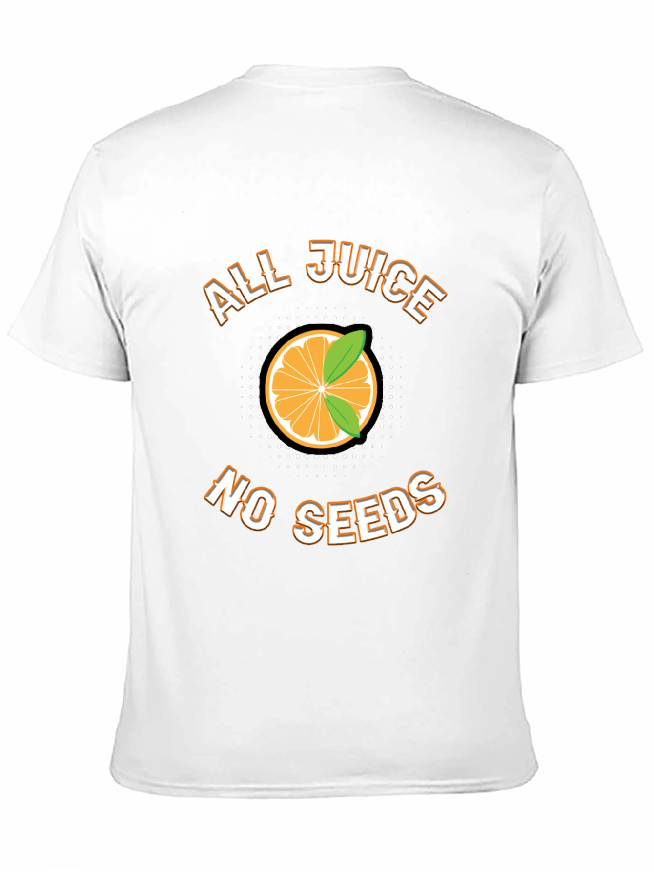 All Juice No Seeds Funny Fruit Graphic T-Shirt