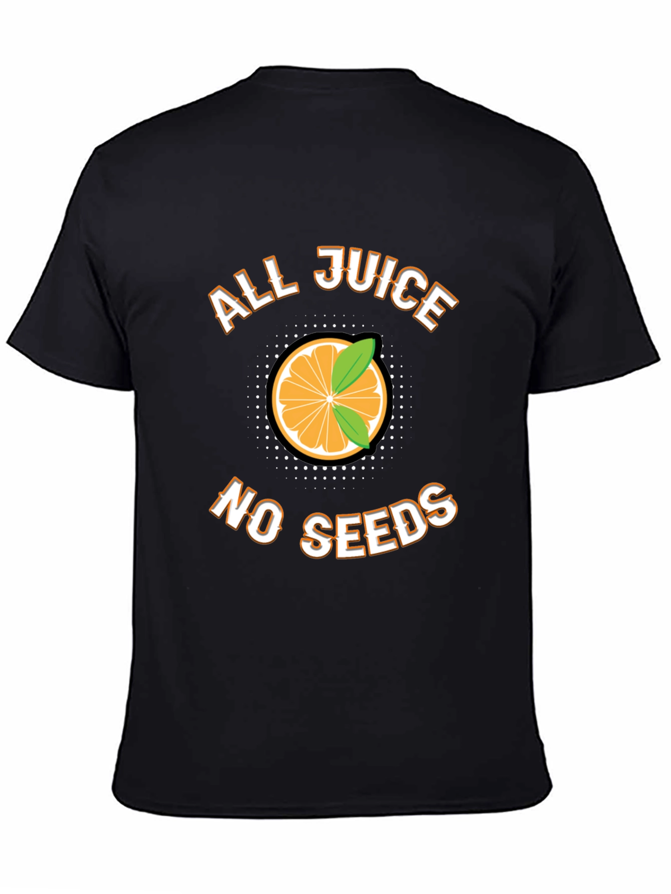 All Juice No Seeds Funny Fruit Graphic T-Shirt