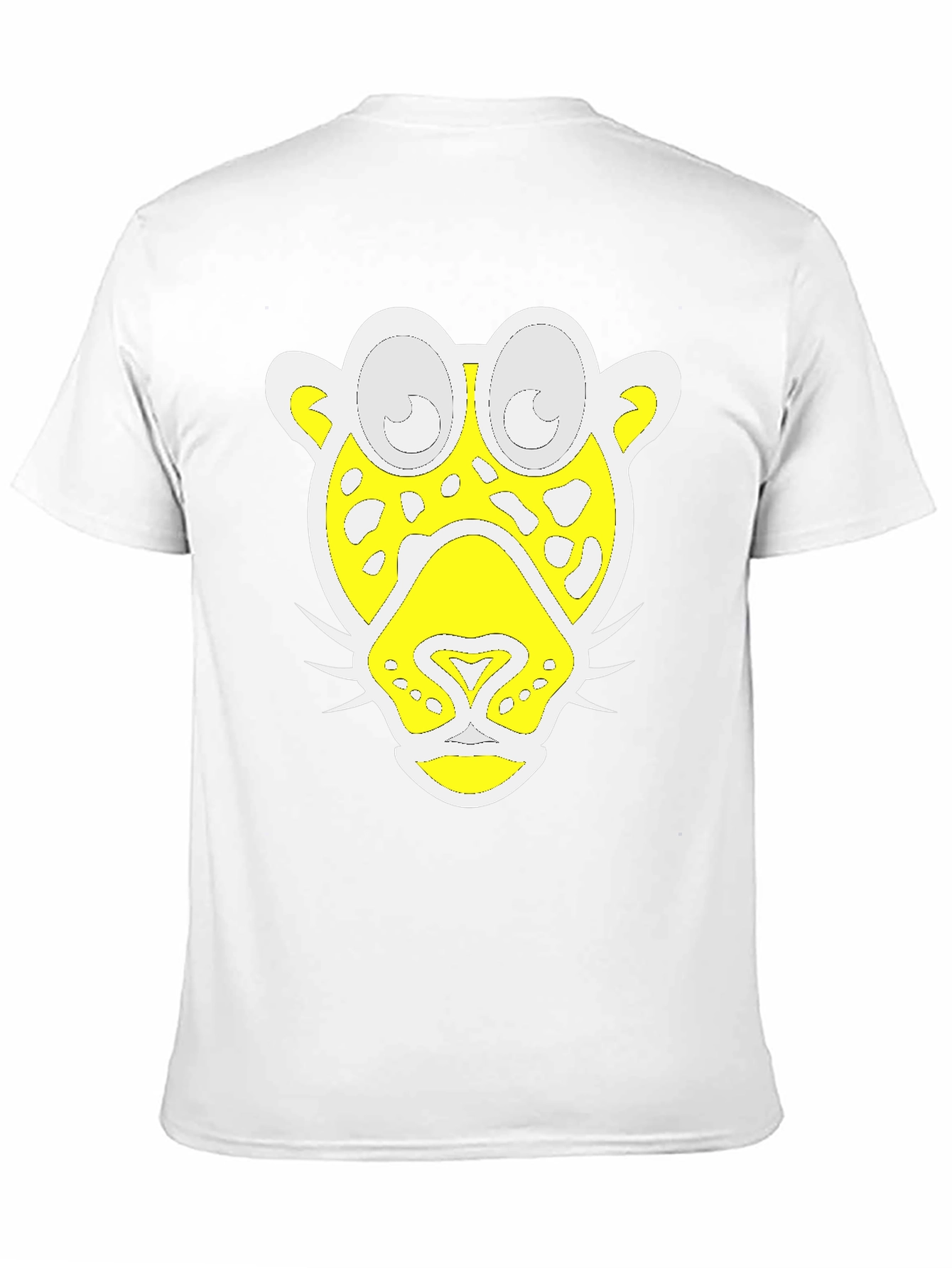 Funky Leopard Graphic Tee - Black Cotton T-Shirt
