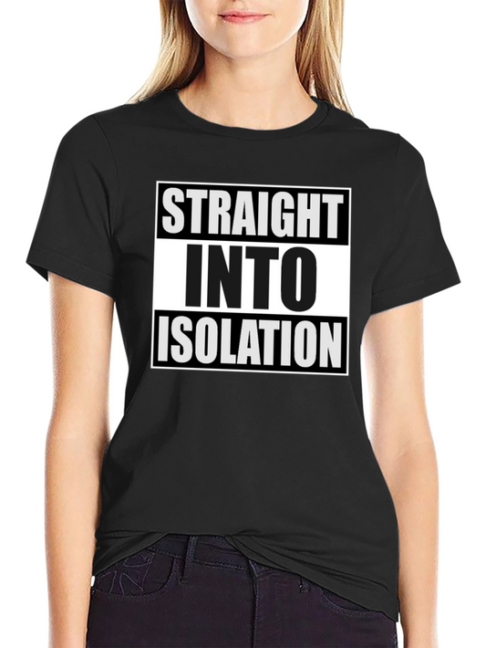 Straight Into Isolation Black T-Shirt