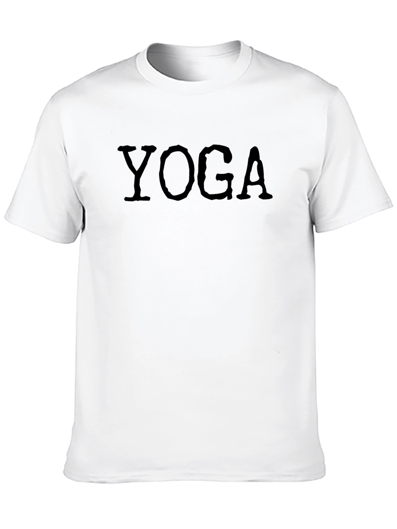 Yoga Graphic T-Shirt - Black Crew Neck