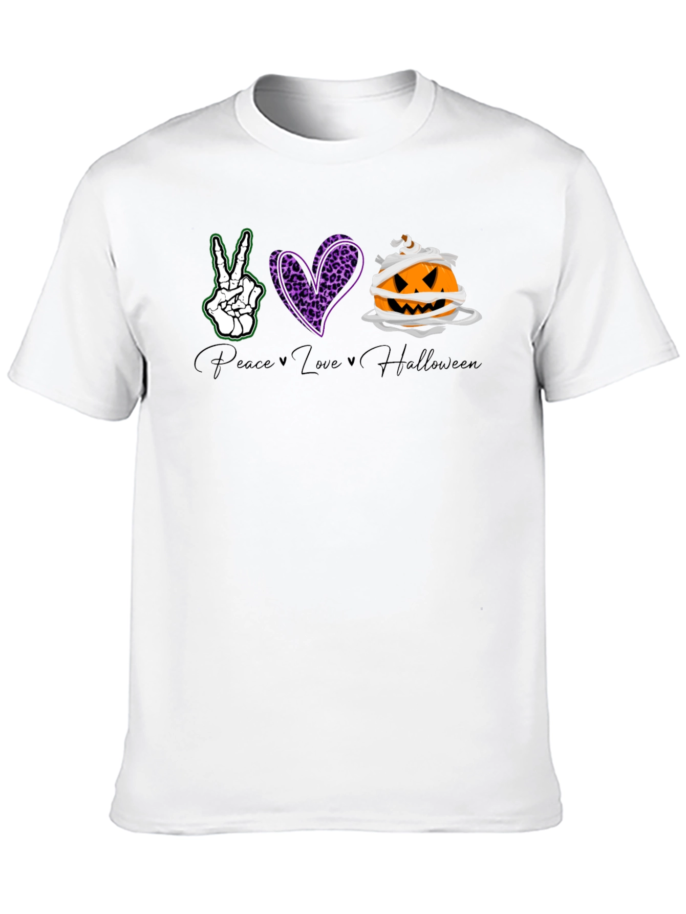 Peace Love Halloween Graphic Tee