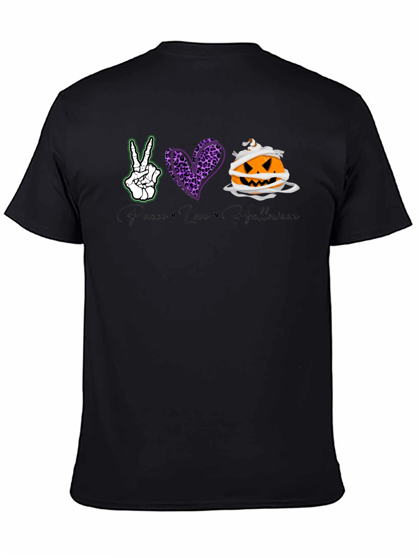 Peace Love Halloween Graphic Tee