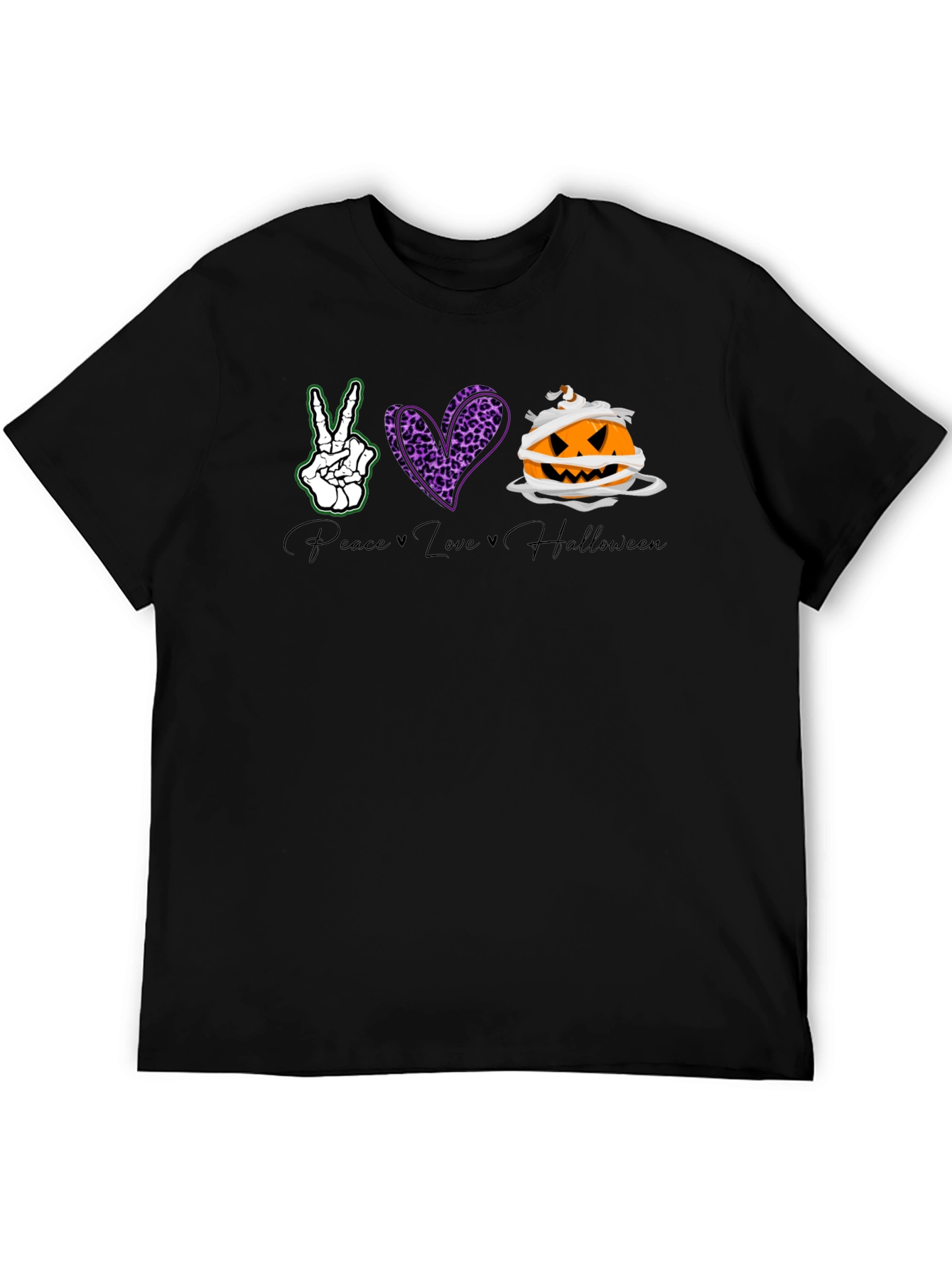 Peace Love Halloween Graphic Tee