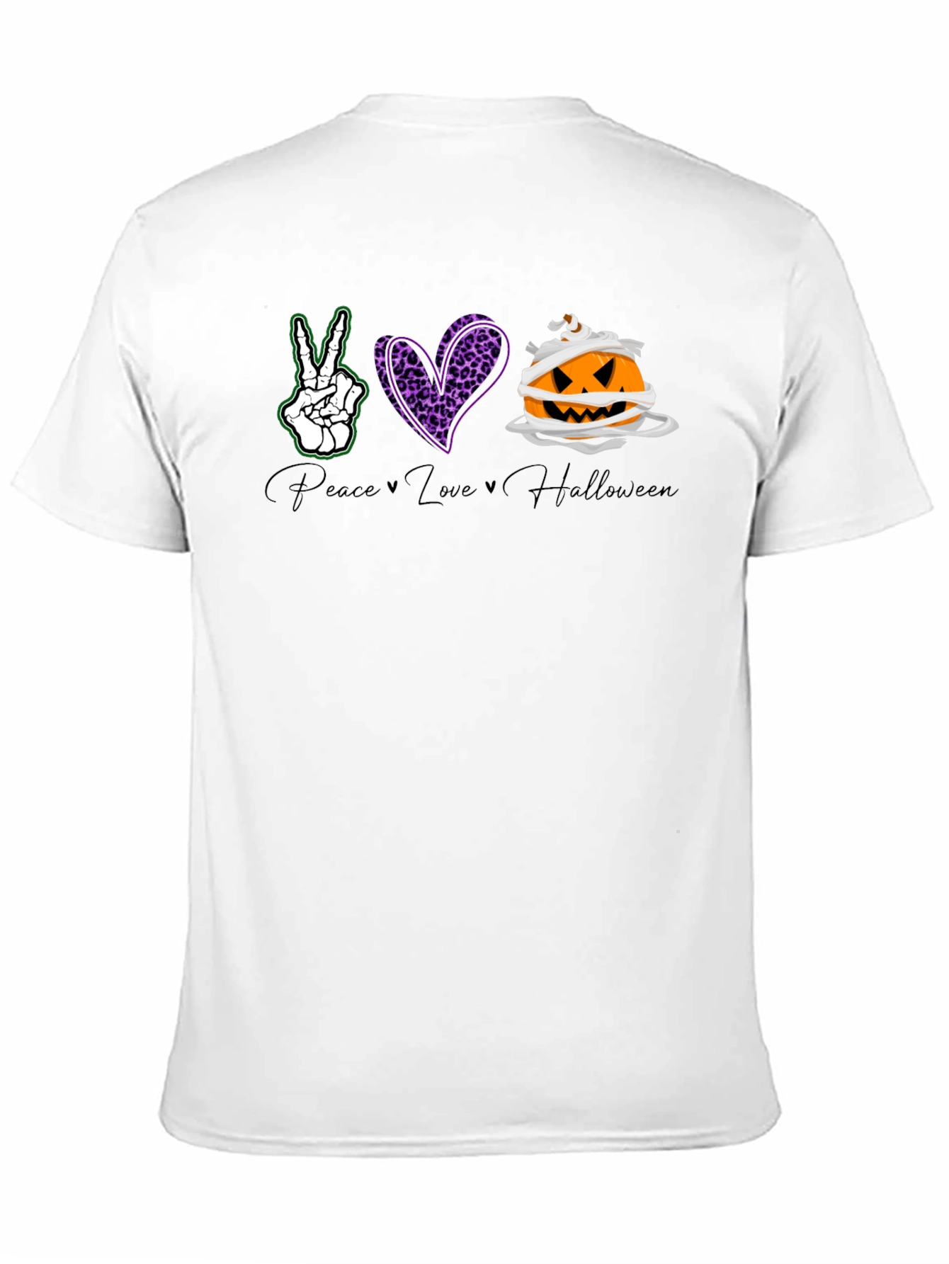 Peace Love Halloween Graphic Tee