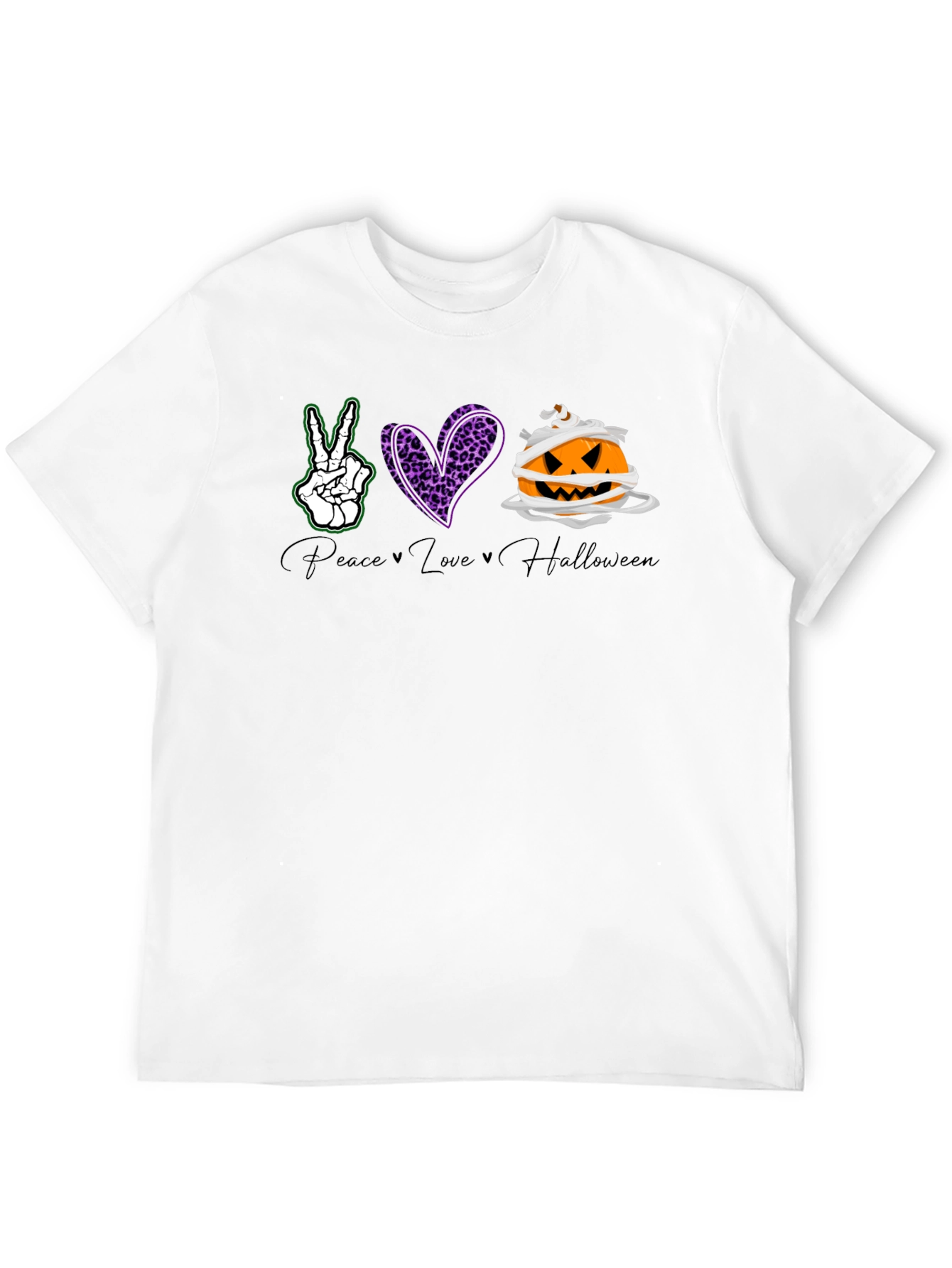 Peace Love Halloween Graphic Tee