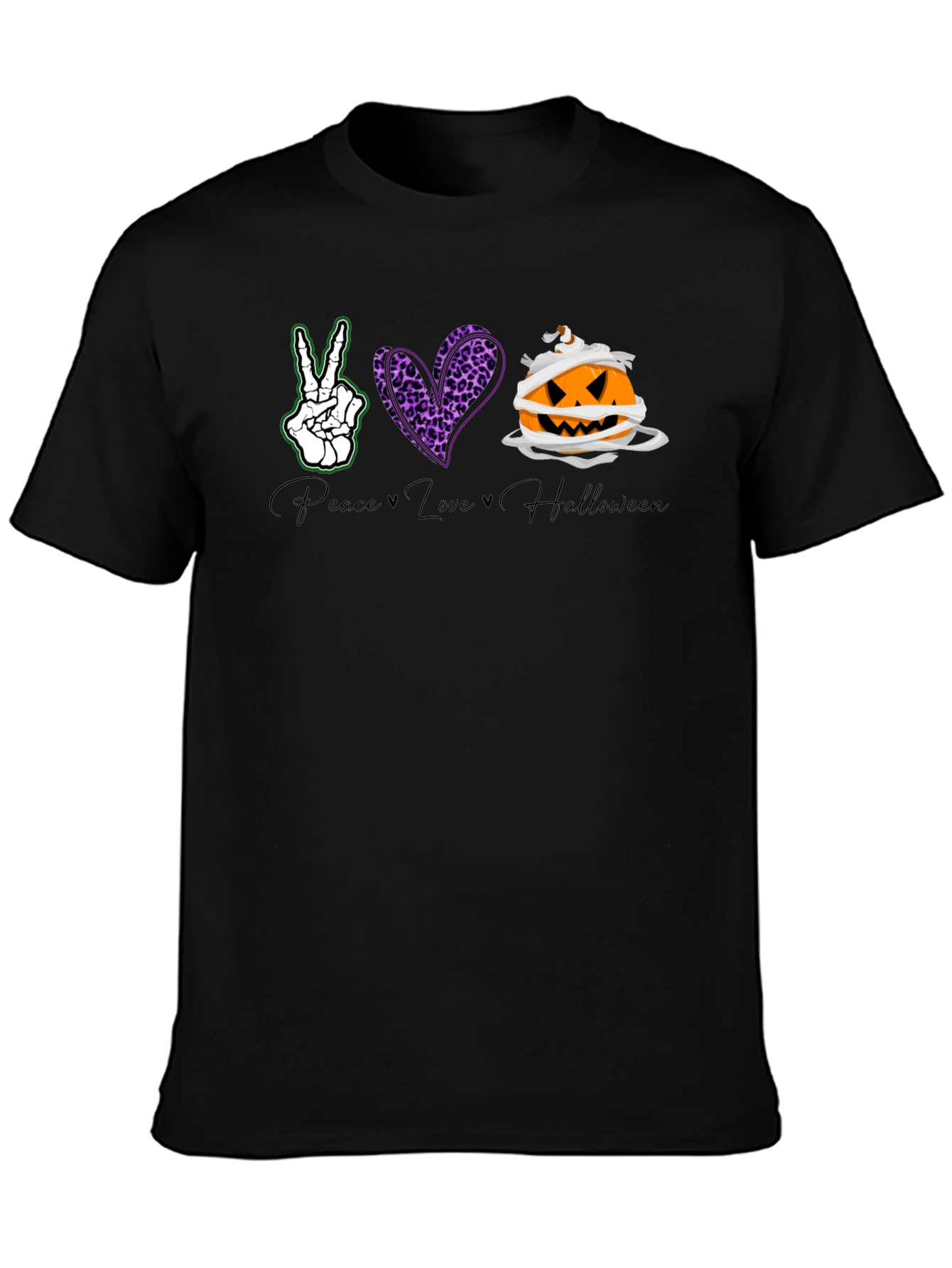 Peace Love Halloween Graphic Tee
