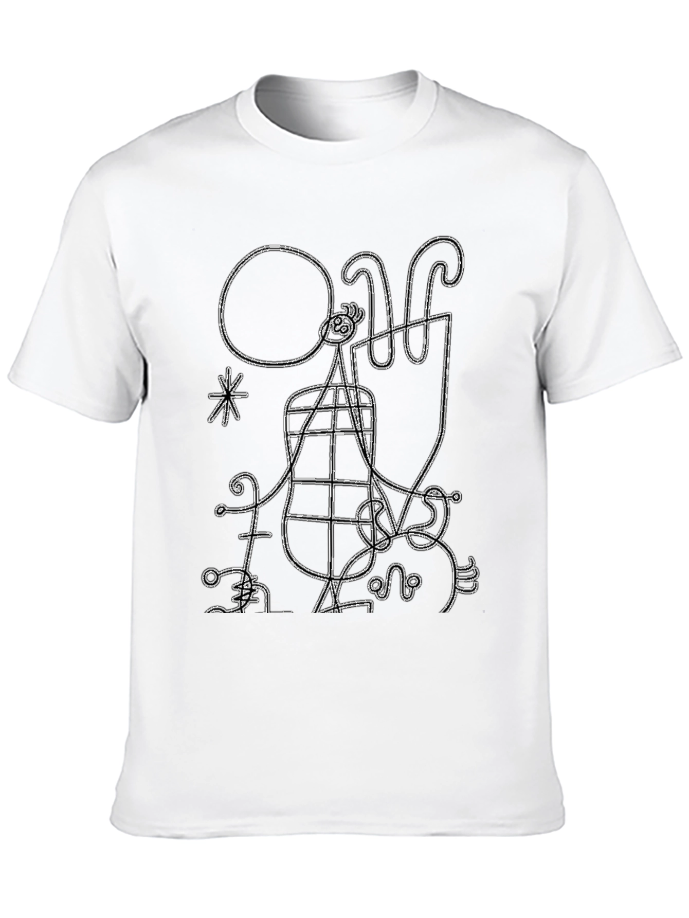 Abstract Graphic Print Tee
