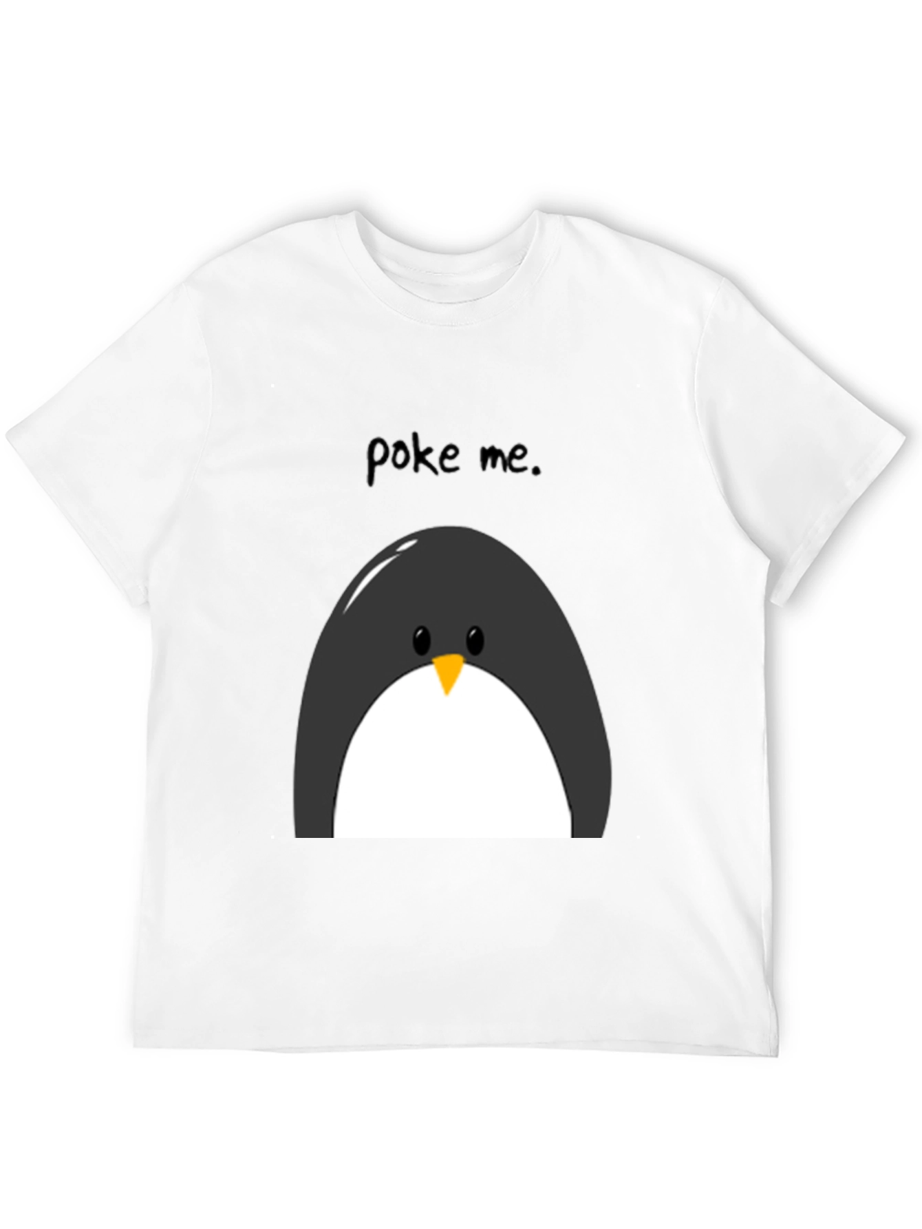 Poke Me Penguin Graphic Tee - Black