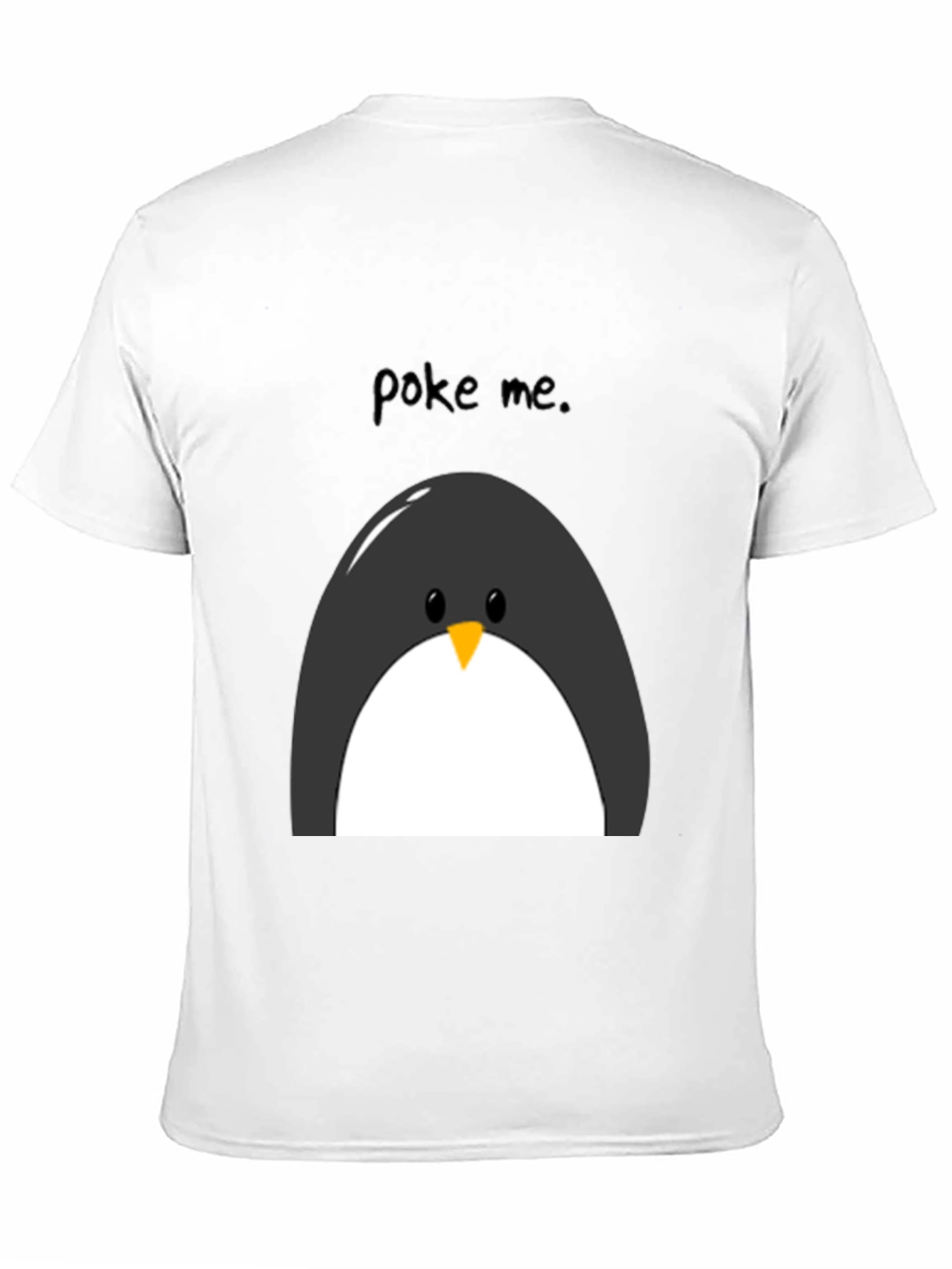 Poke Me Penguin Graphic Tee - Black