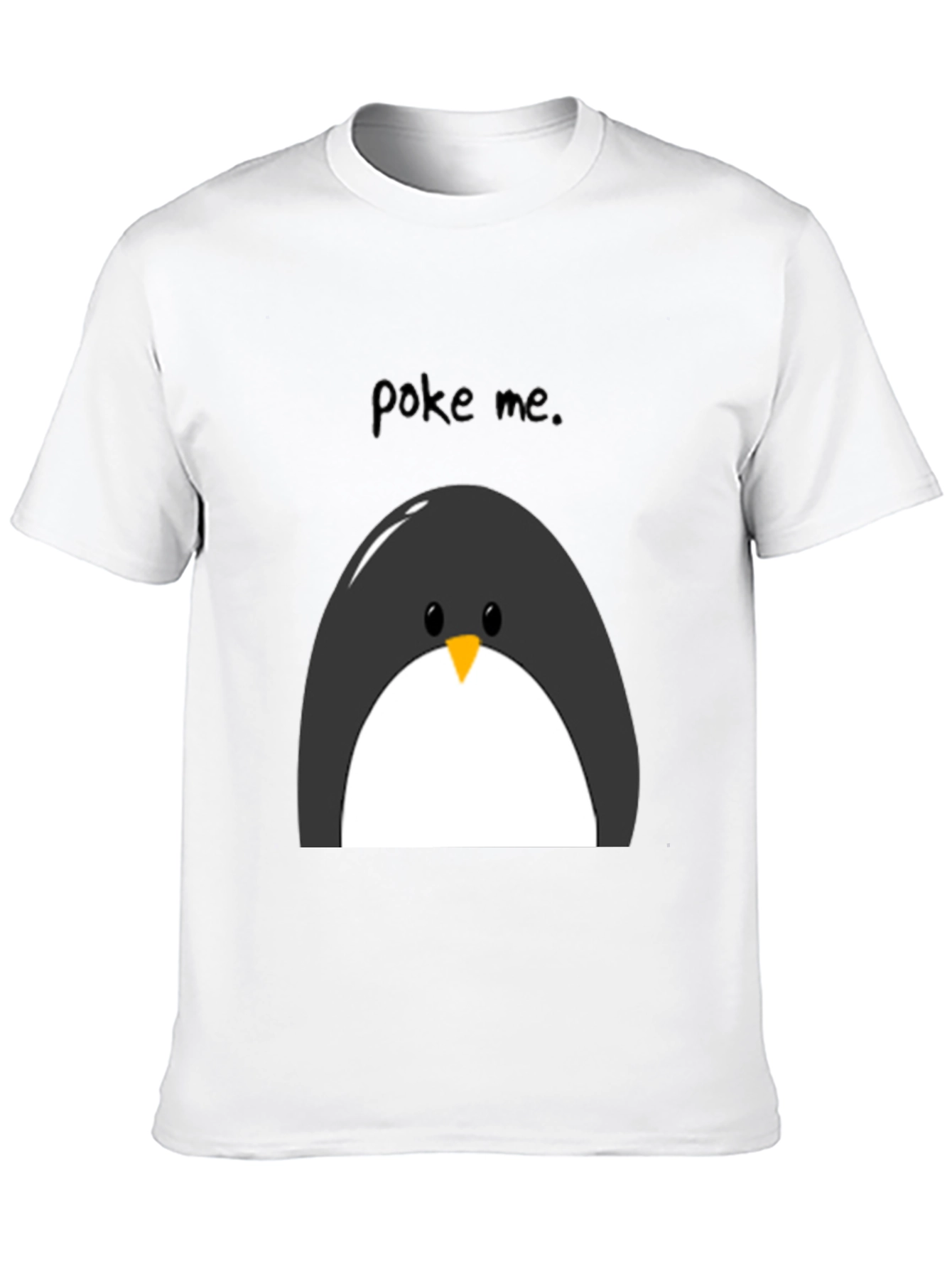 Poke Me Penguin Graphic Tee - Black