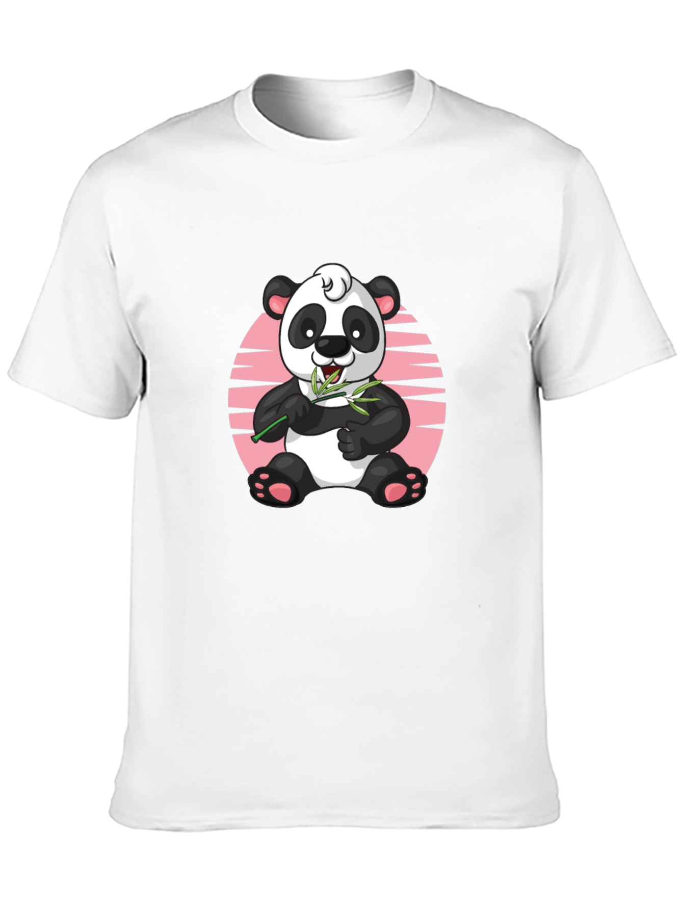Cute Panda Graphic Tee - Unisex Black T-Shirt