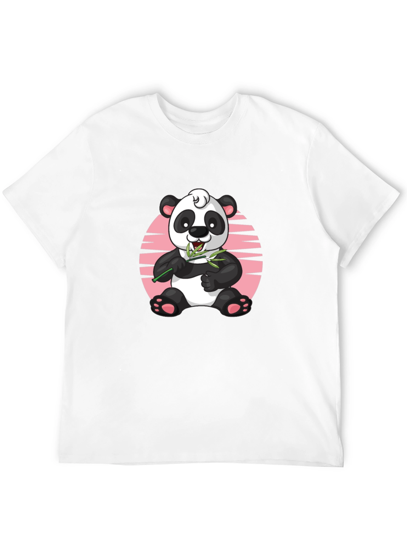 Cute Panda Graphic Tee - Unisex Black T-Shirt