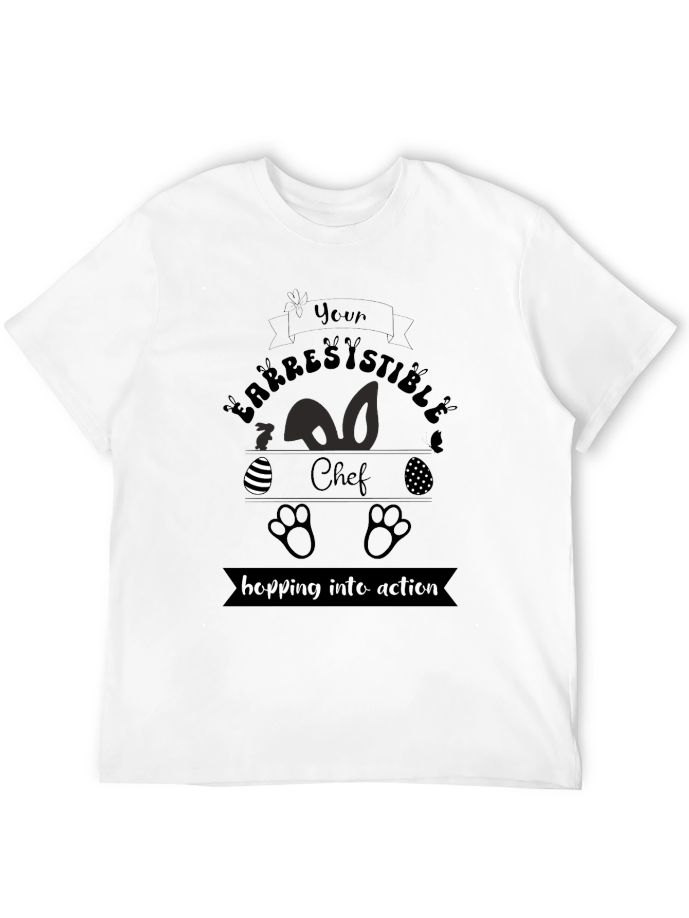 Irresistible Easter Chef Black T-Shirt