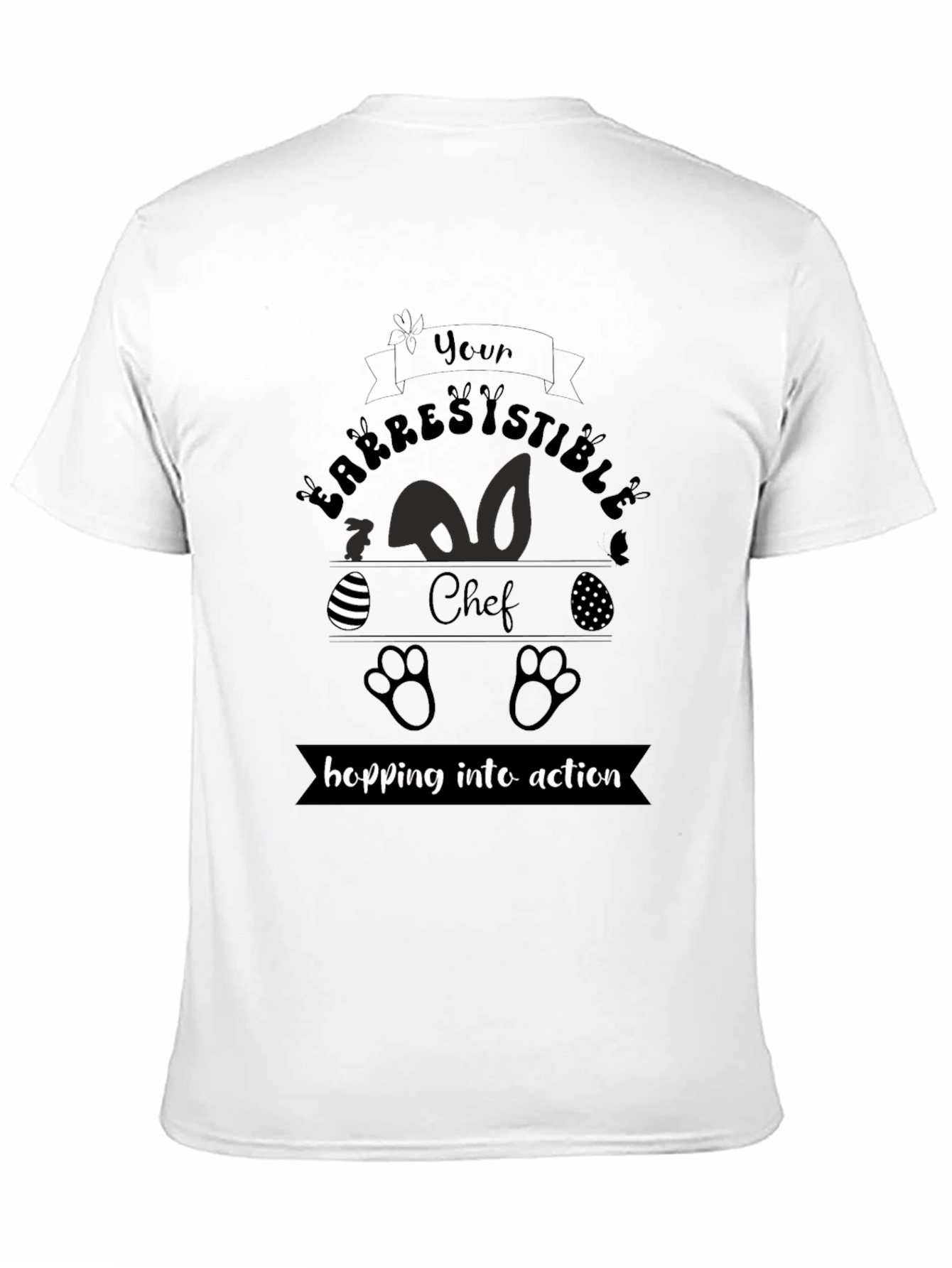 Irresistible Easter Chef Black T-Shirt