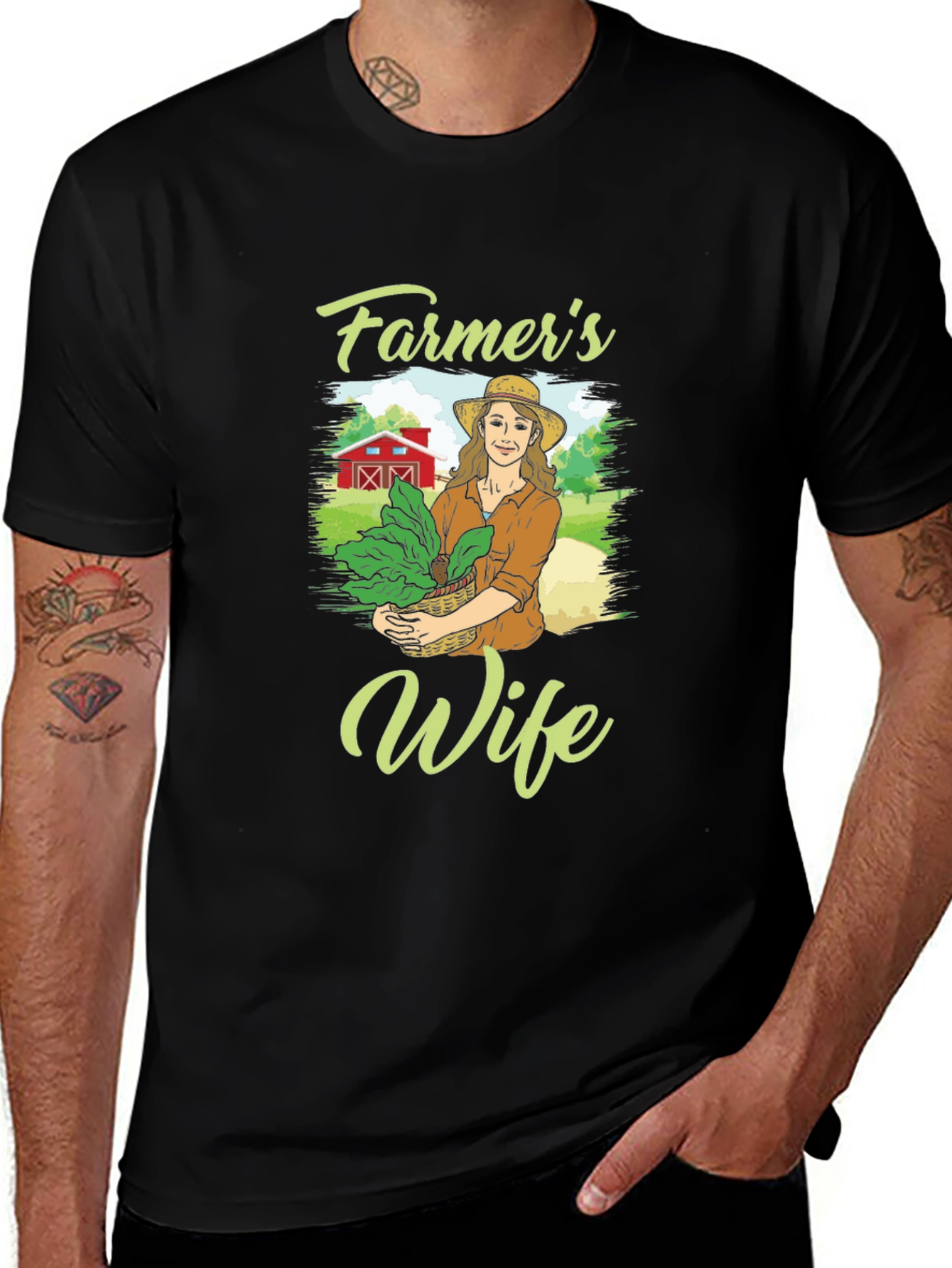 Farmers Wife Graphic T-Shirt
