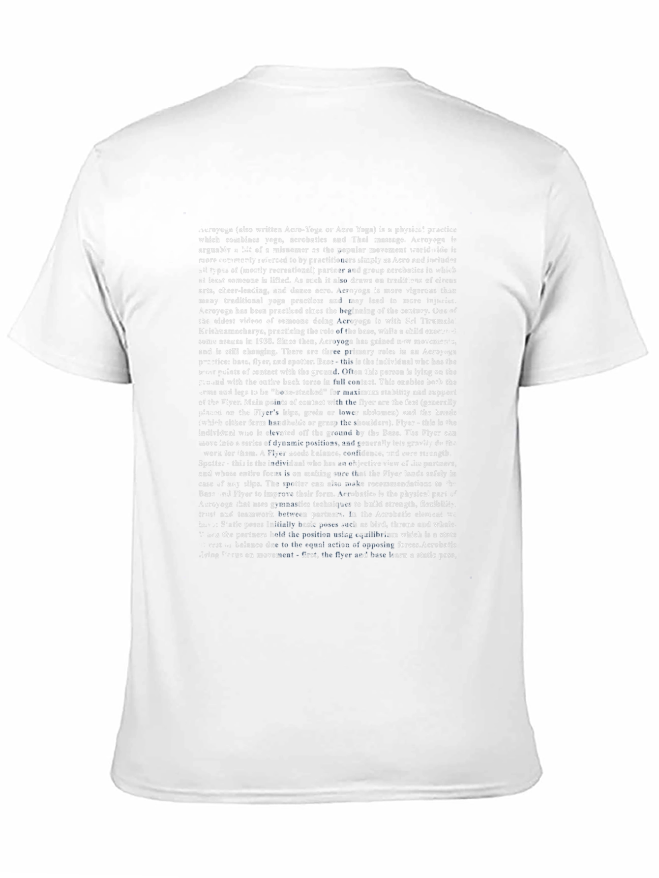 Acro Yoga Text Print Tee