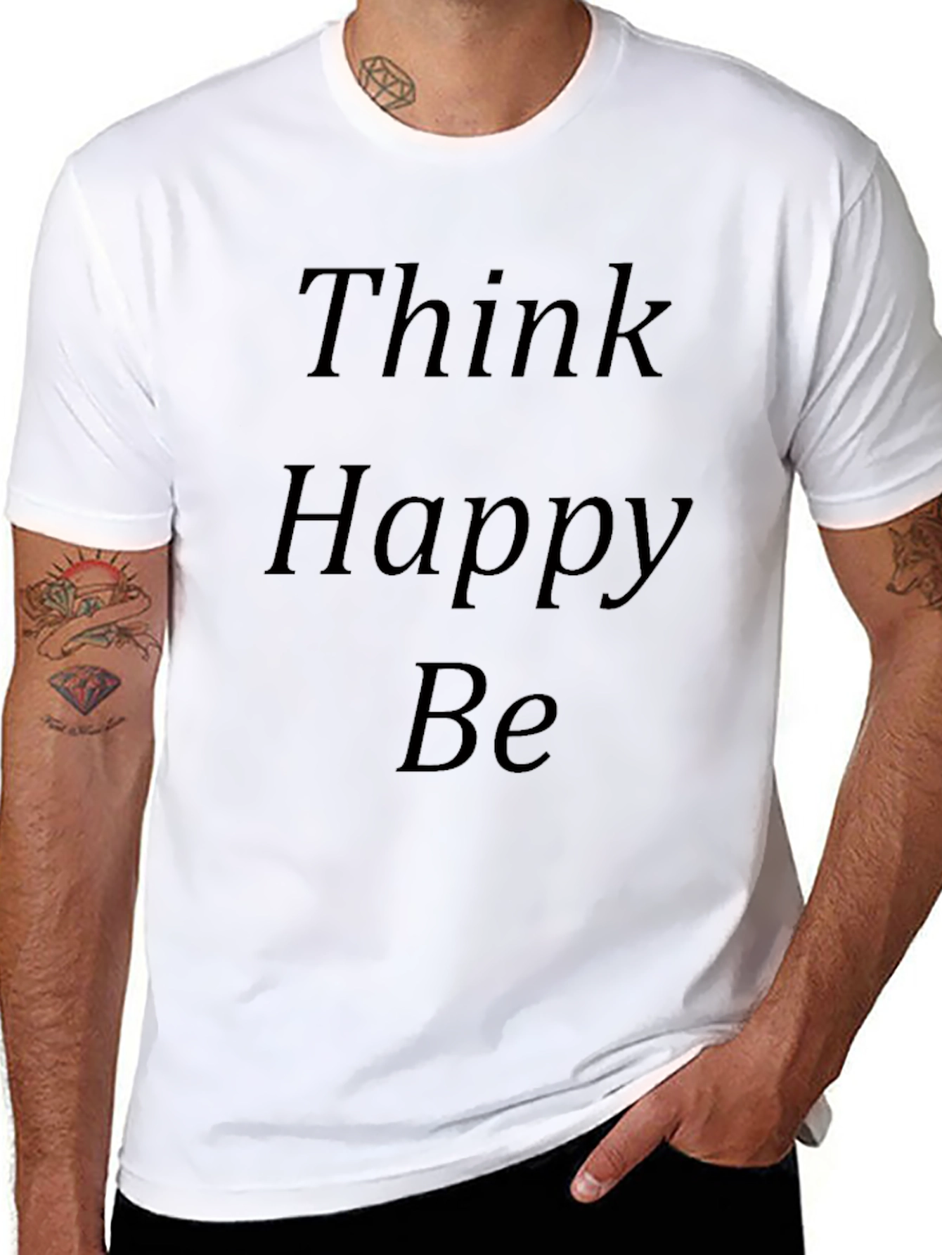 Think Happy Be - Graphic T-Shirt