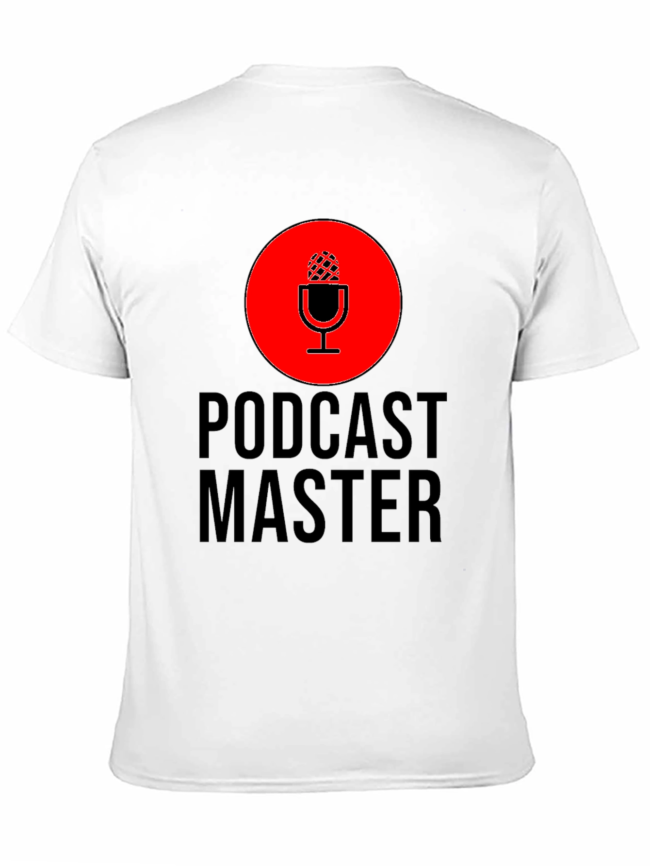 Podcast Master T-Shirt - Black Crew Neck
