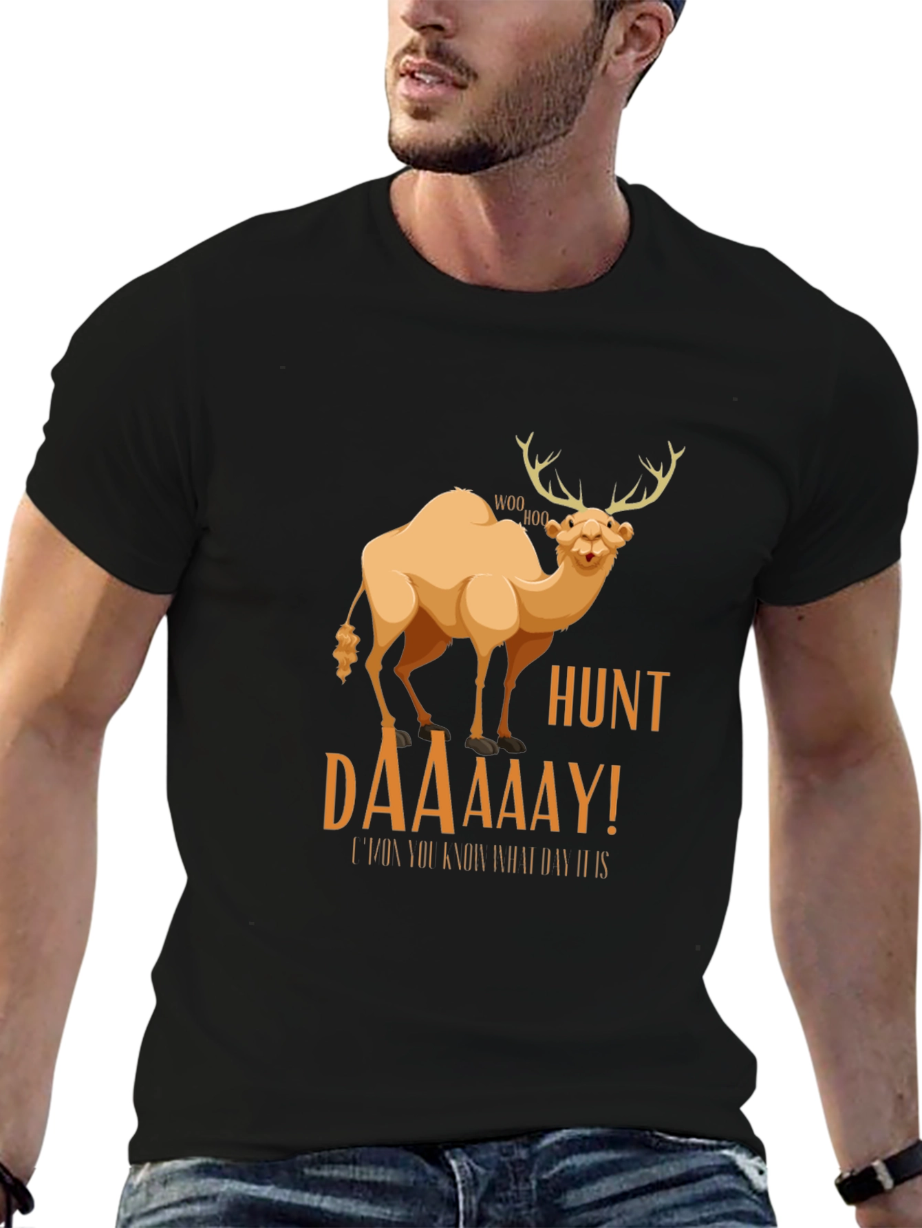 Camel Deer Hunt T-Shirt: Its Hunt Daaay!