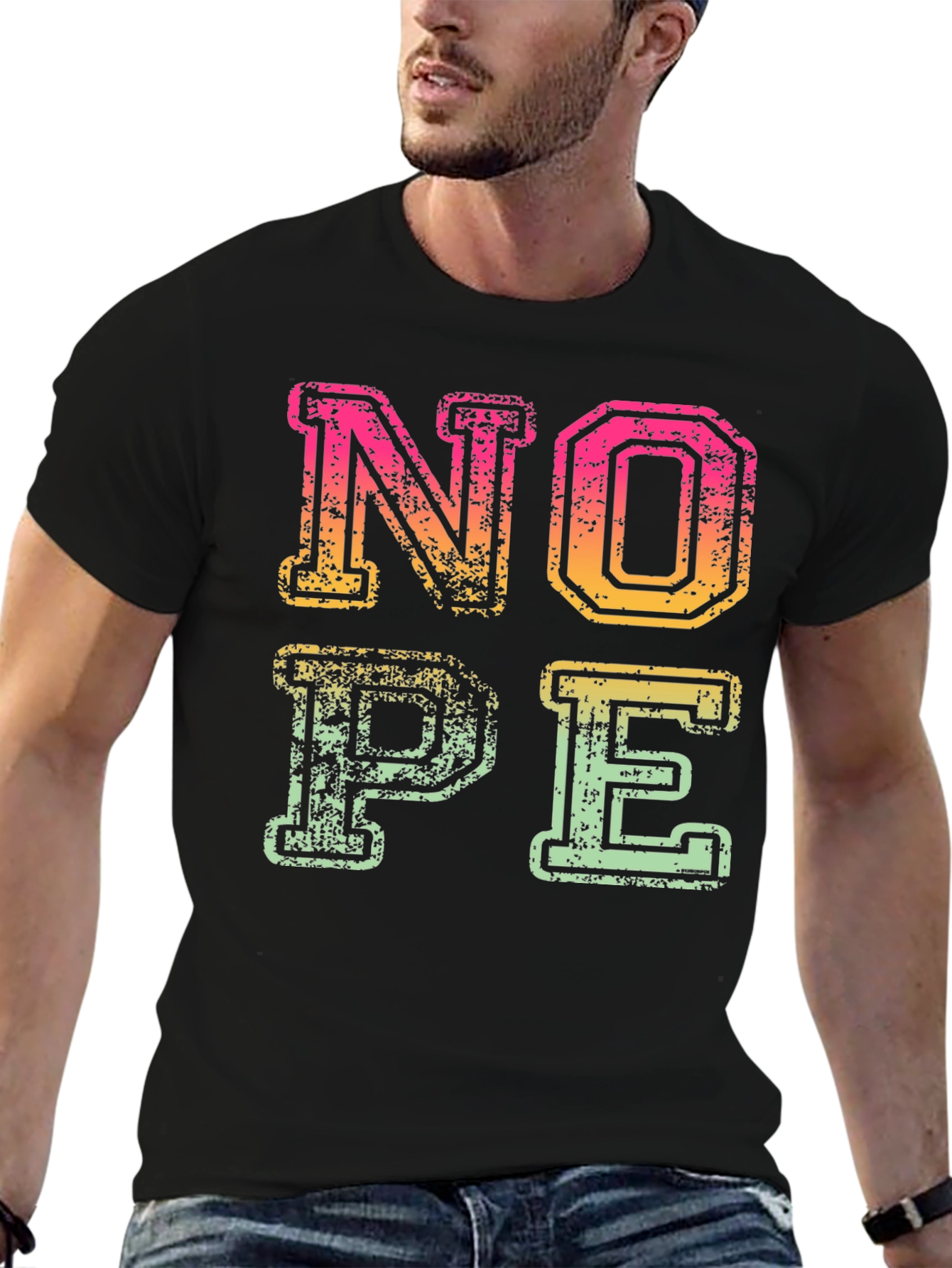 Retro NOPE Graphic T-Shirt
