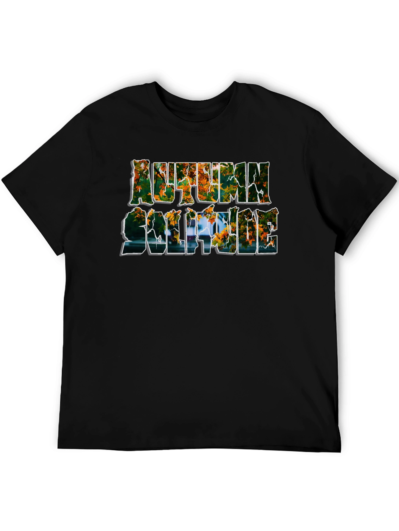 Autumn Solstice Graphic Tee - Black
