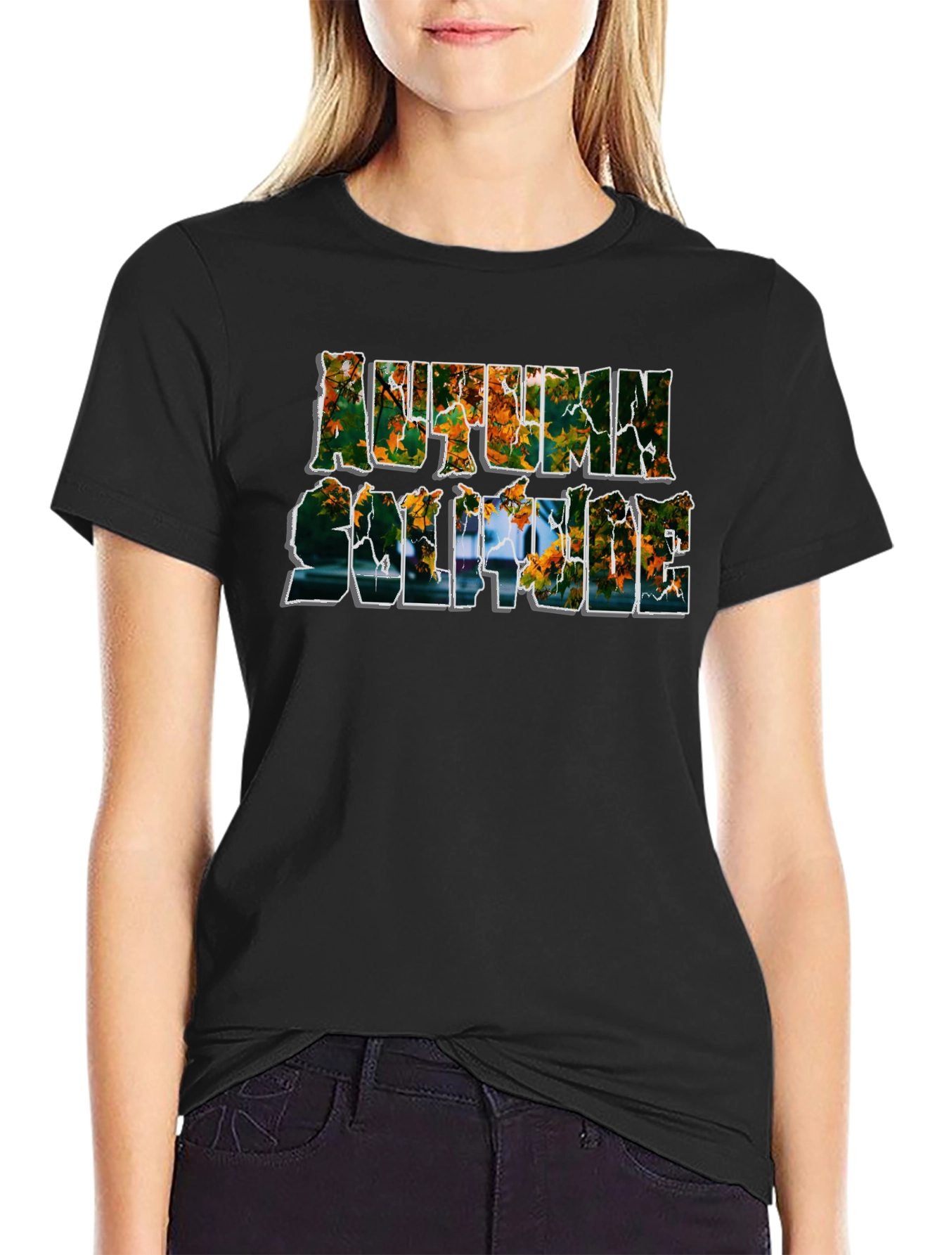 Autumn Solstice Graphic Tee - Black