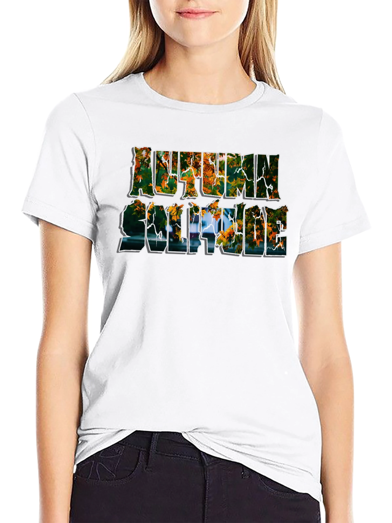 Autumn Solstice Graphic Tee - Black