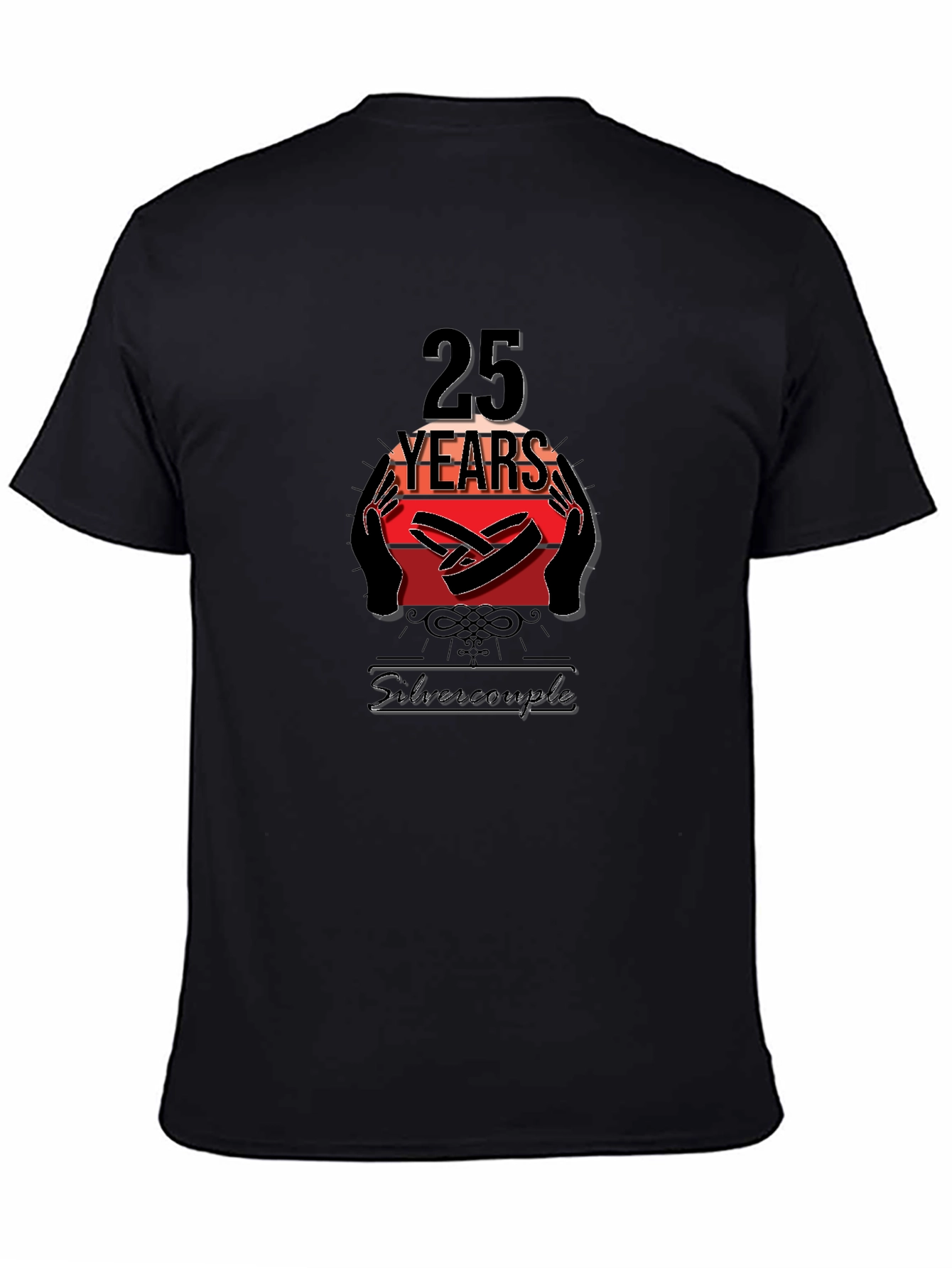 25th Anniversary Silver Couple T-Shirt