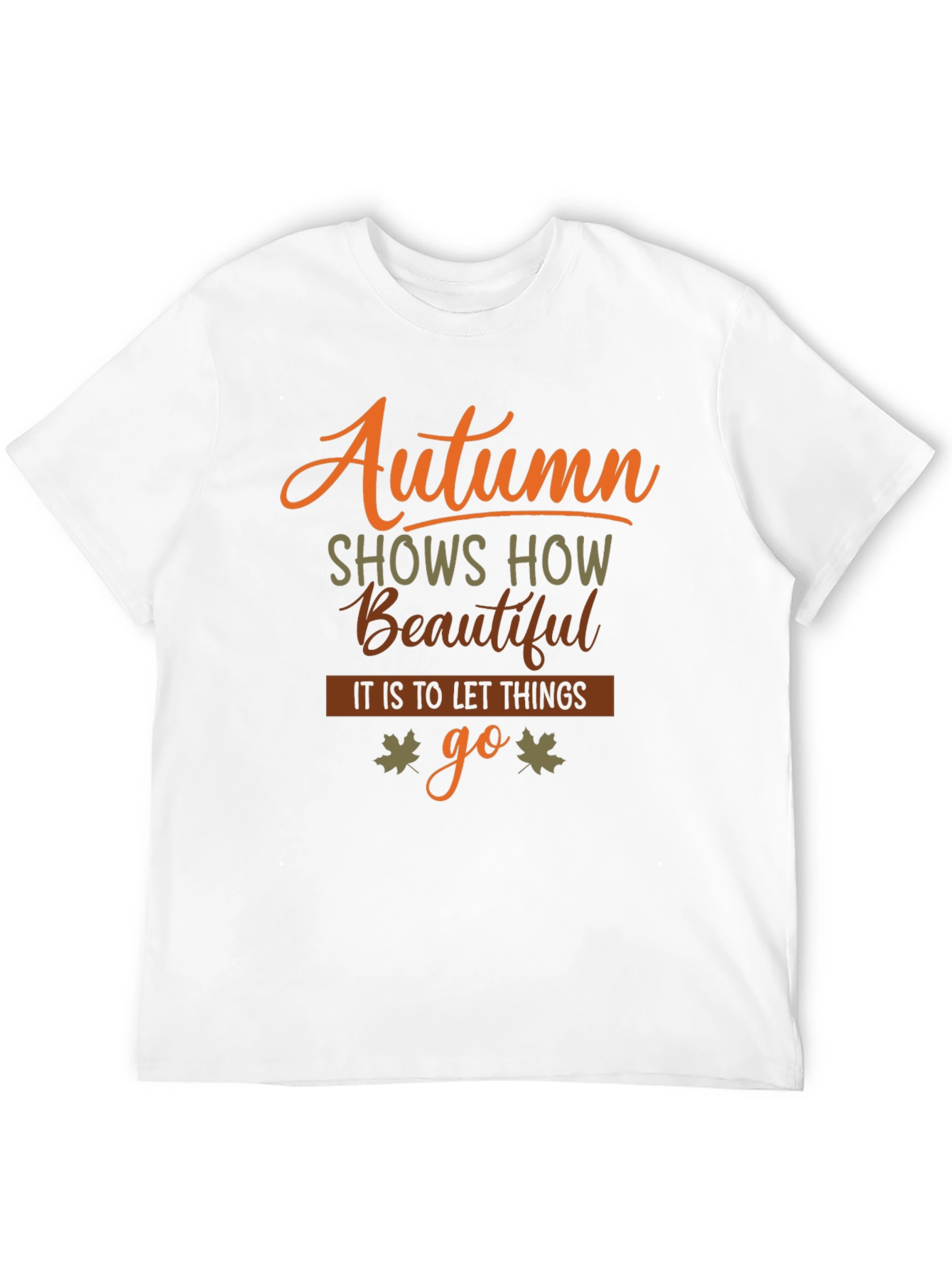 Autumn Leaves Graphic Tee - Black